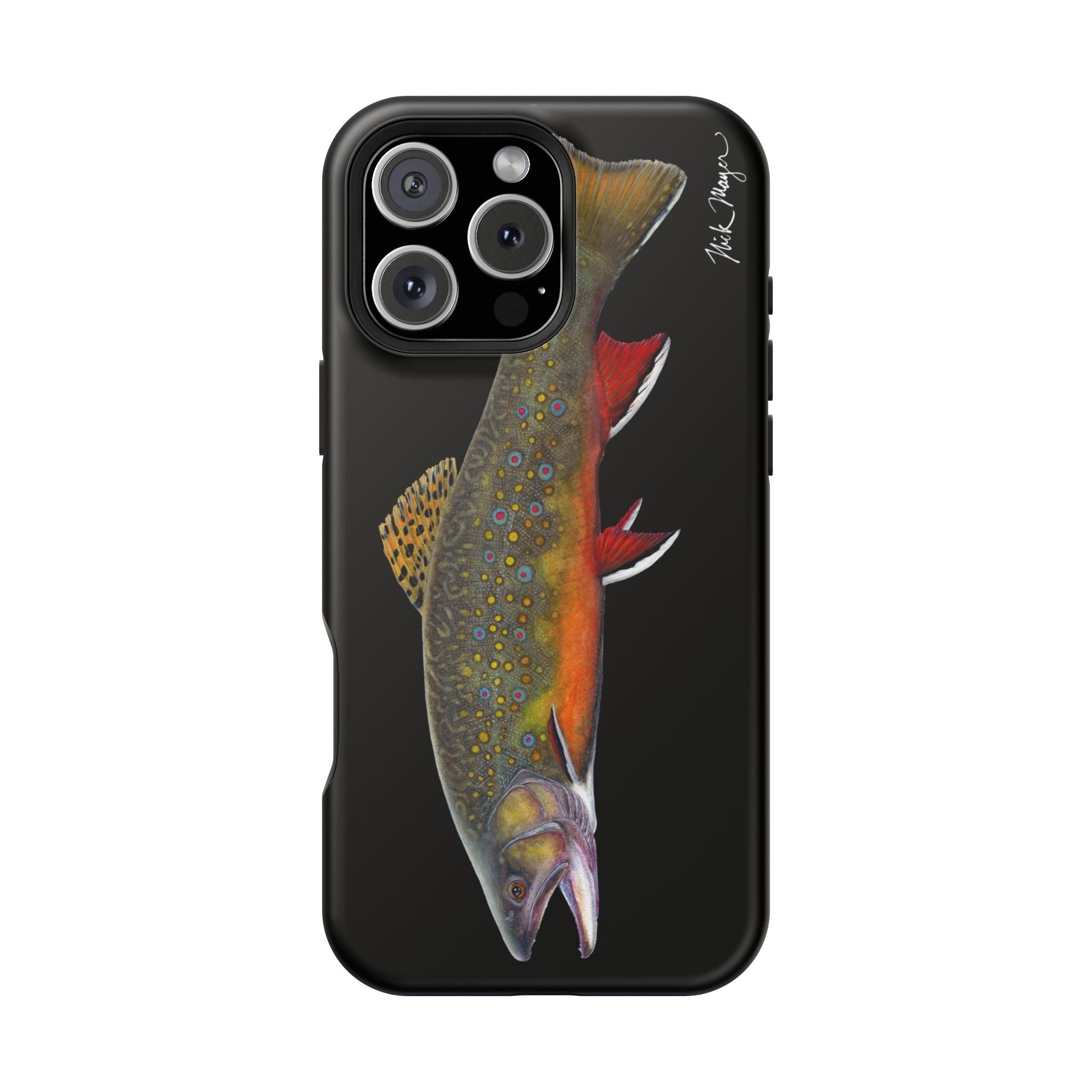 Brook Trout MagSafe Black iPhone Case