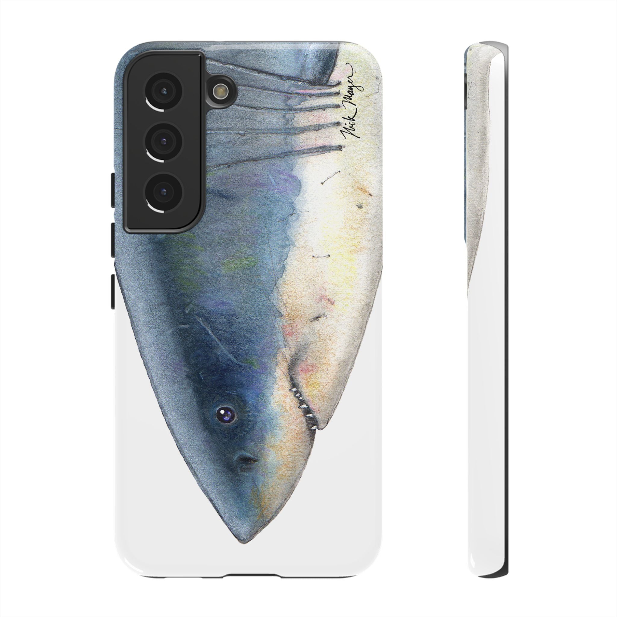 Great White Shark Face Phone Case (Samsung) Printify