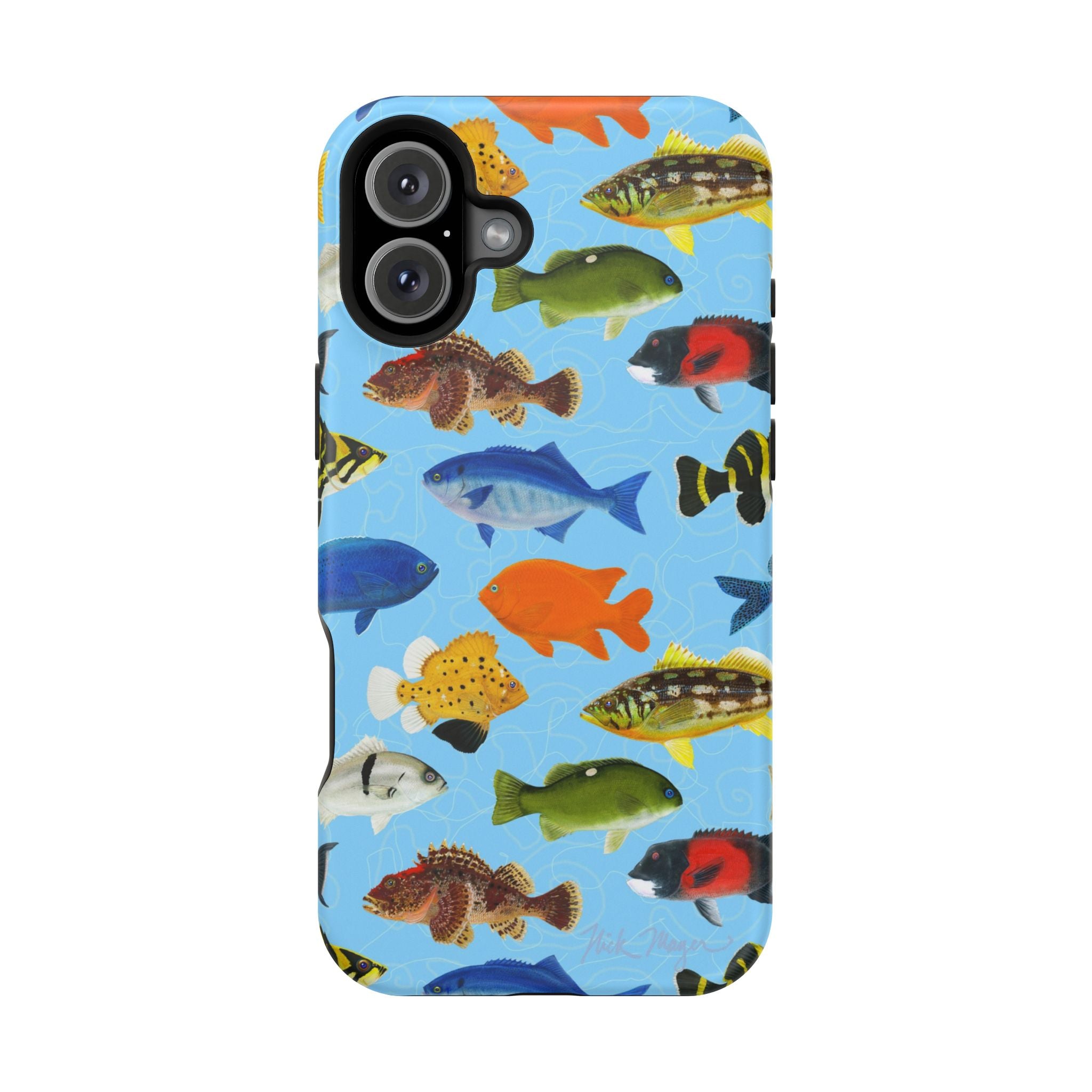 California Fish Blue MagSafe iPhone Case