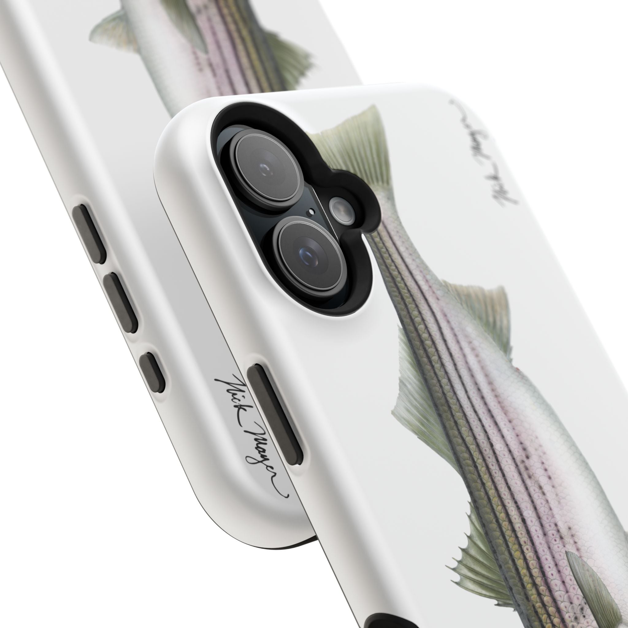 30 lb Striper MagSafe White iPhone Case