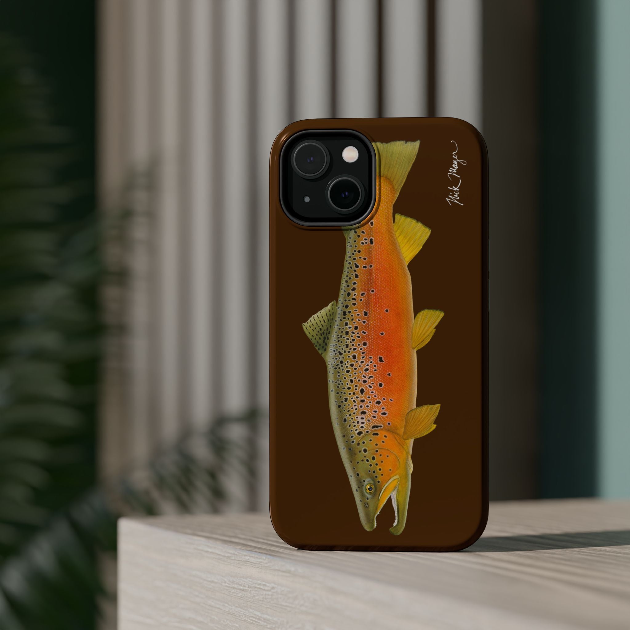 Brown Trout 2 Brown MagSafe iPhone Case, Limited Run