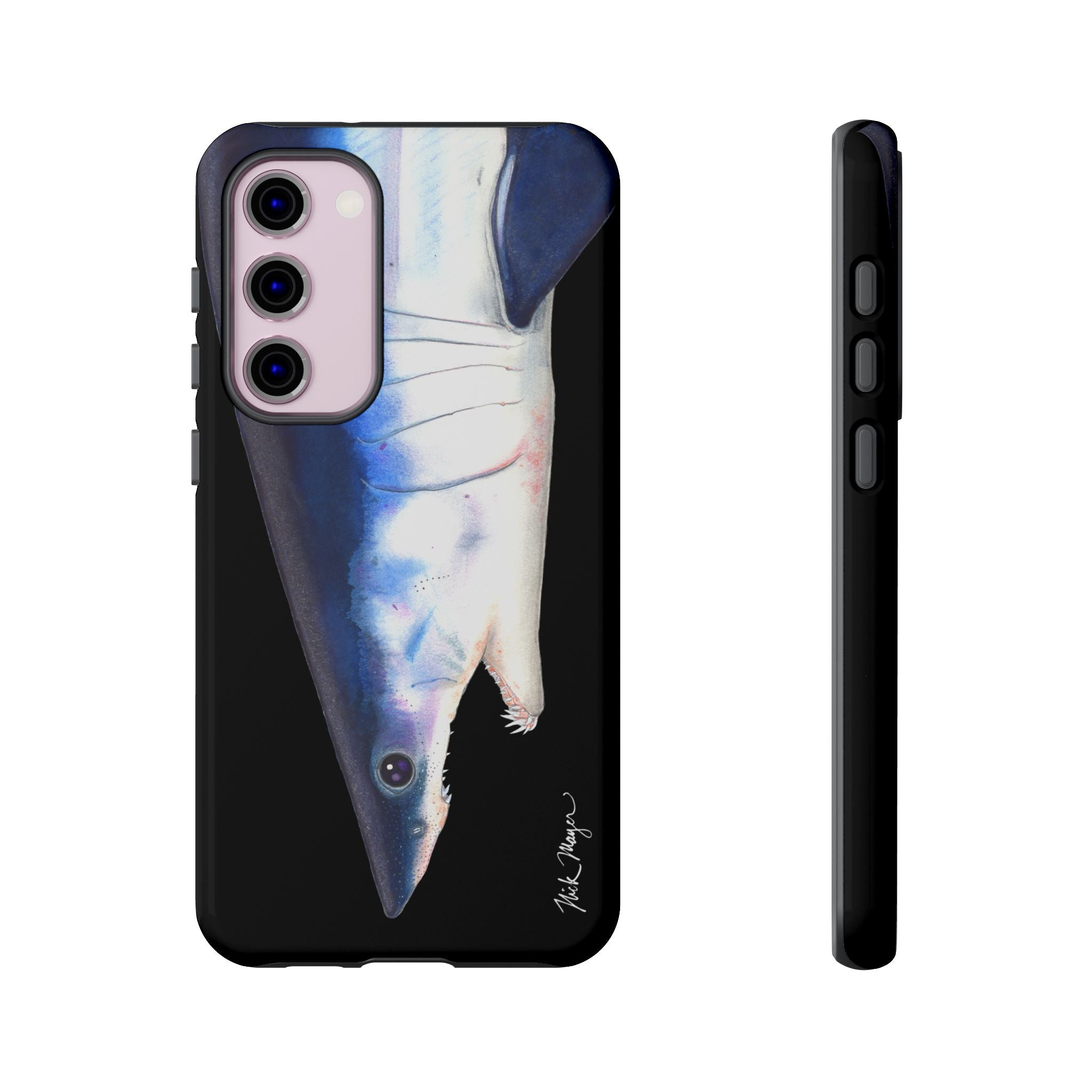 Mako Shark Face Black Phone Case (Samsung) Printify
