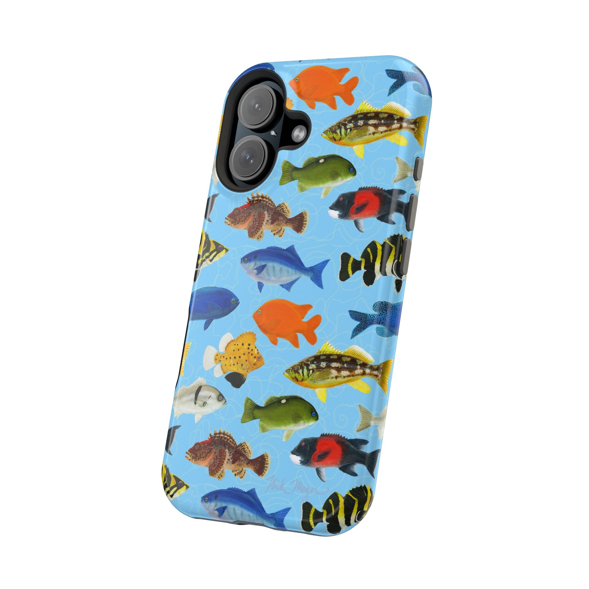 NEW California Fish Blue MagSafe iPhone Case
