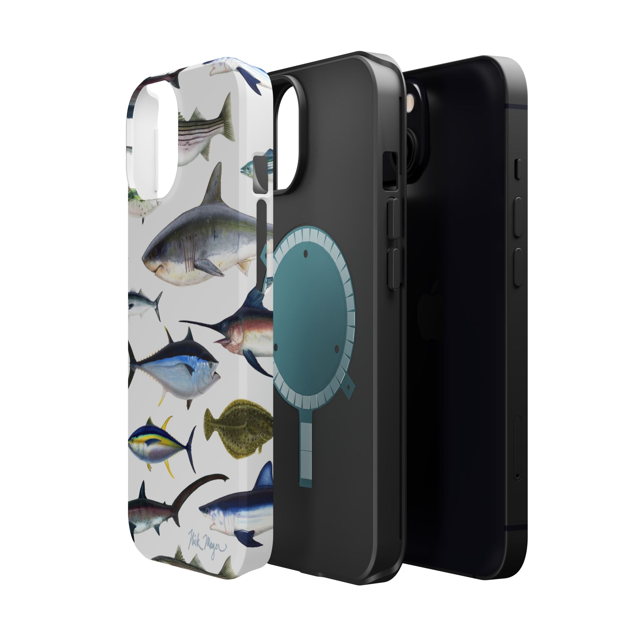 New England Fish White MagSafe iPhone Case