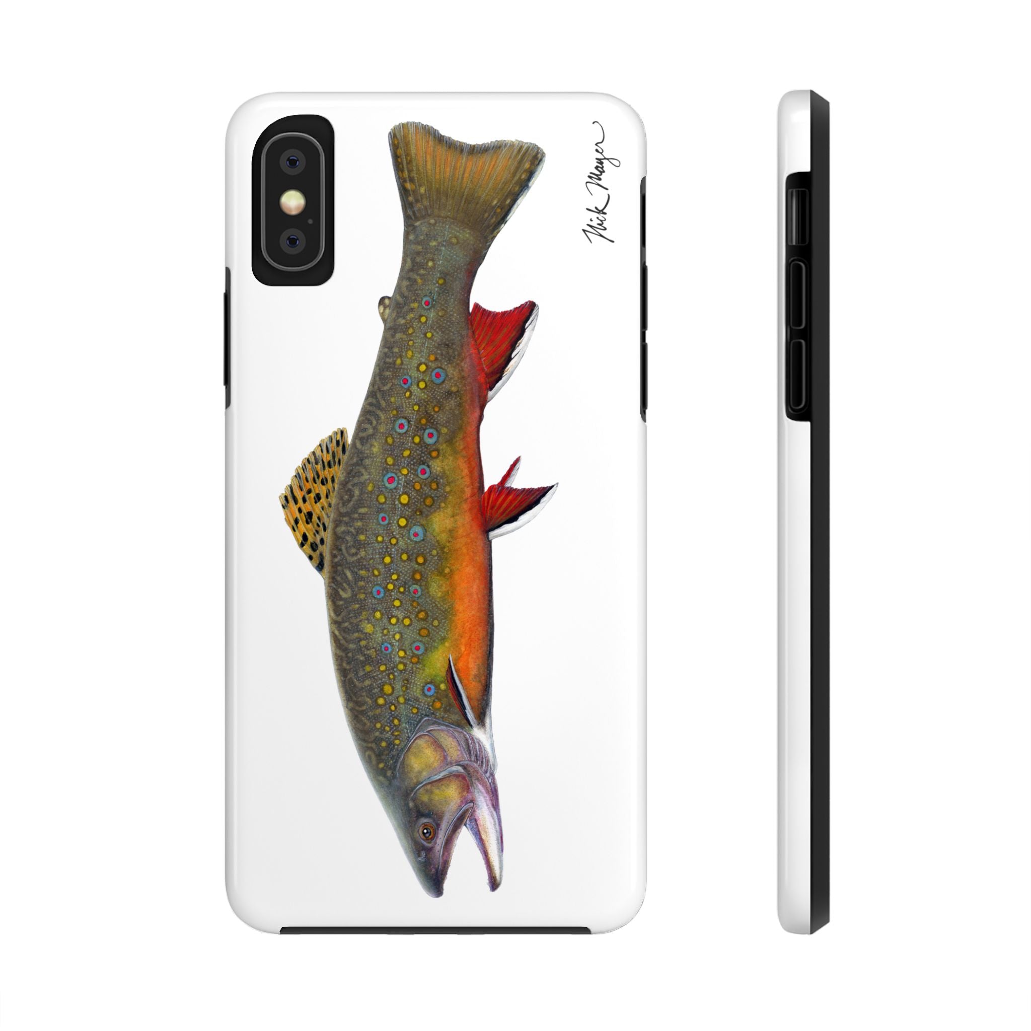 Brook Trout White Phone Case (iPhone)