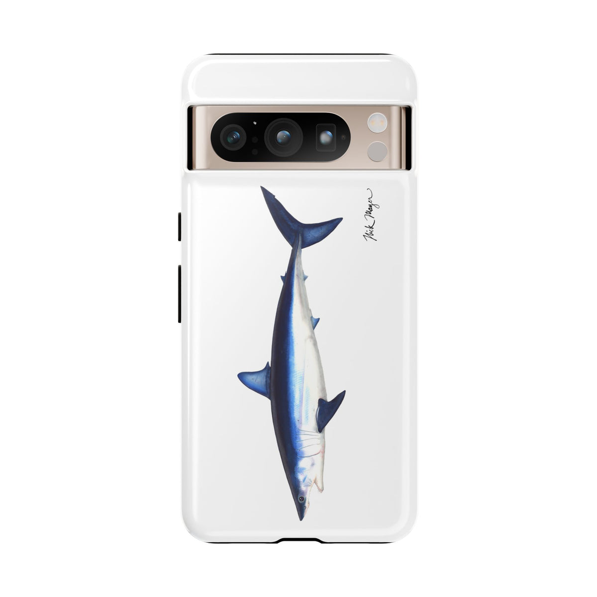 Mako Shark White Phone Case (Samsung) Printify