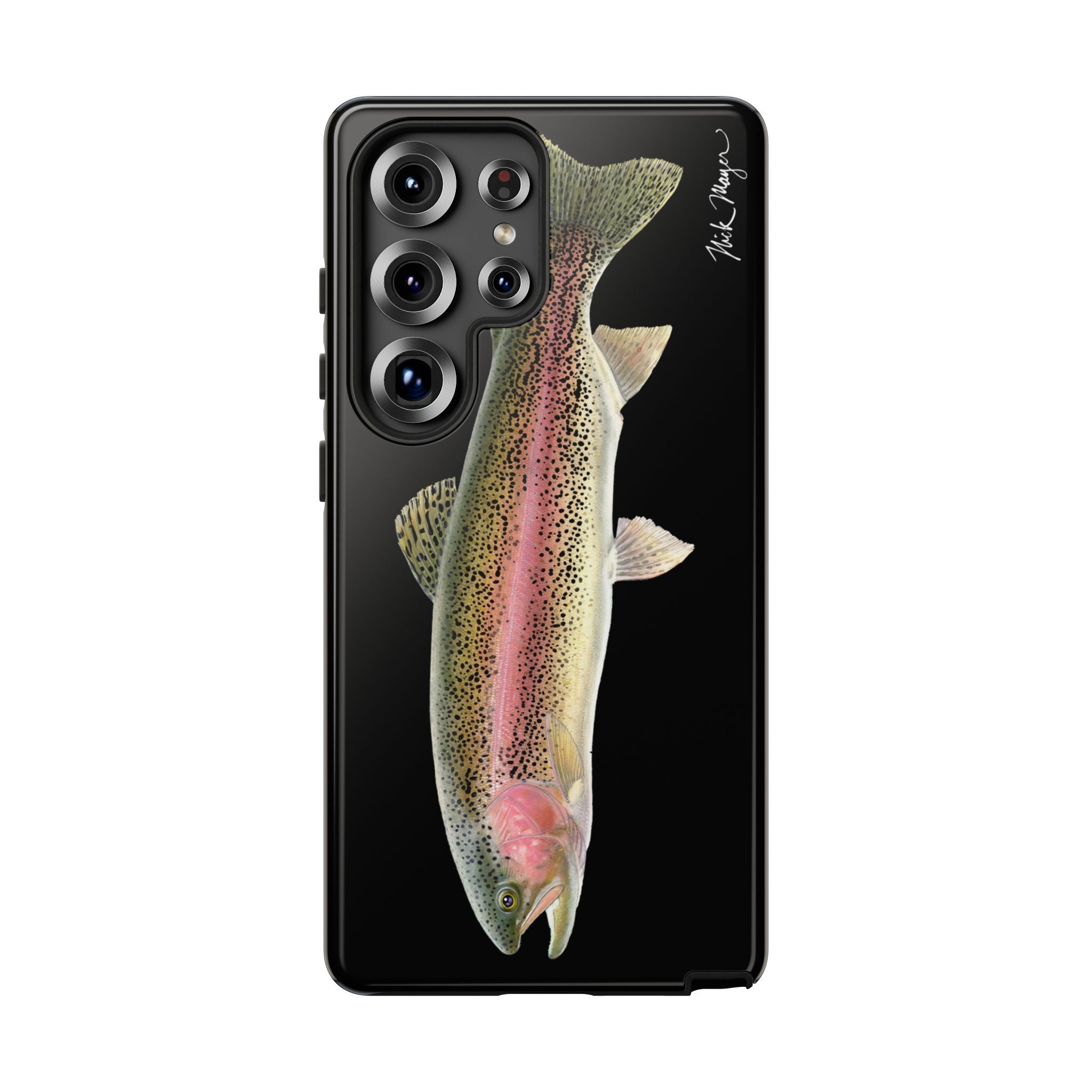 Rainbow Trout Black Phone Case (Samsung) Printify