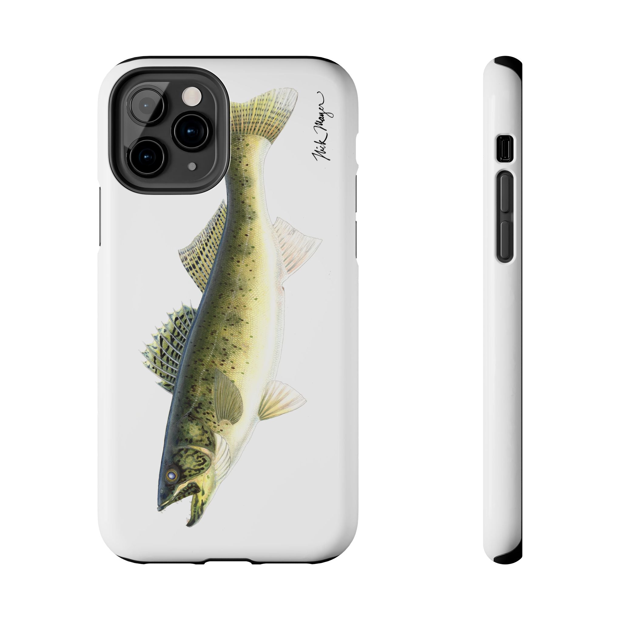 Walleye White Phone Case (iPhone)
