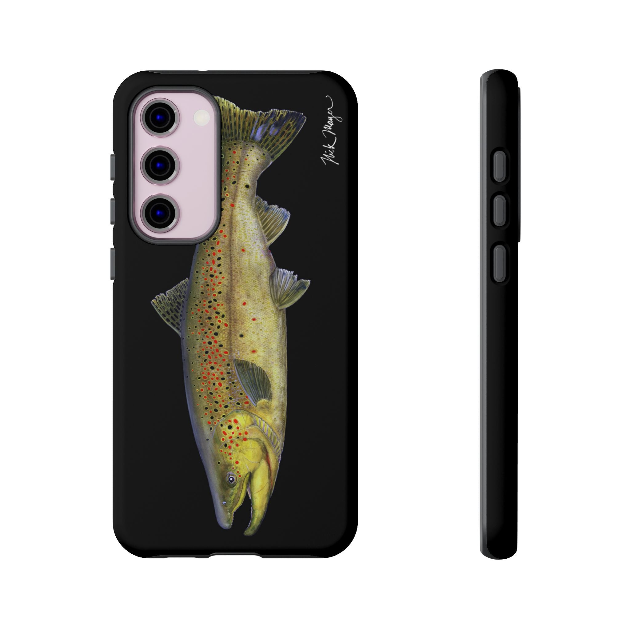 Brown Trout Black Phone Case (Samsung)