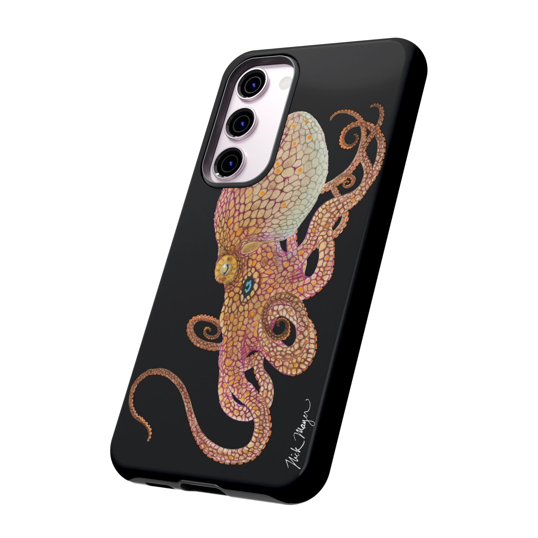 Two Spot Octopus Black Phone Case (Samsung)