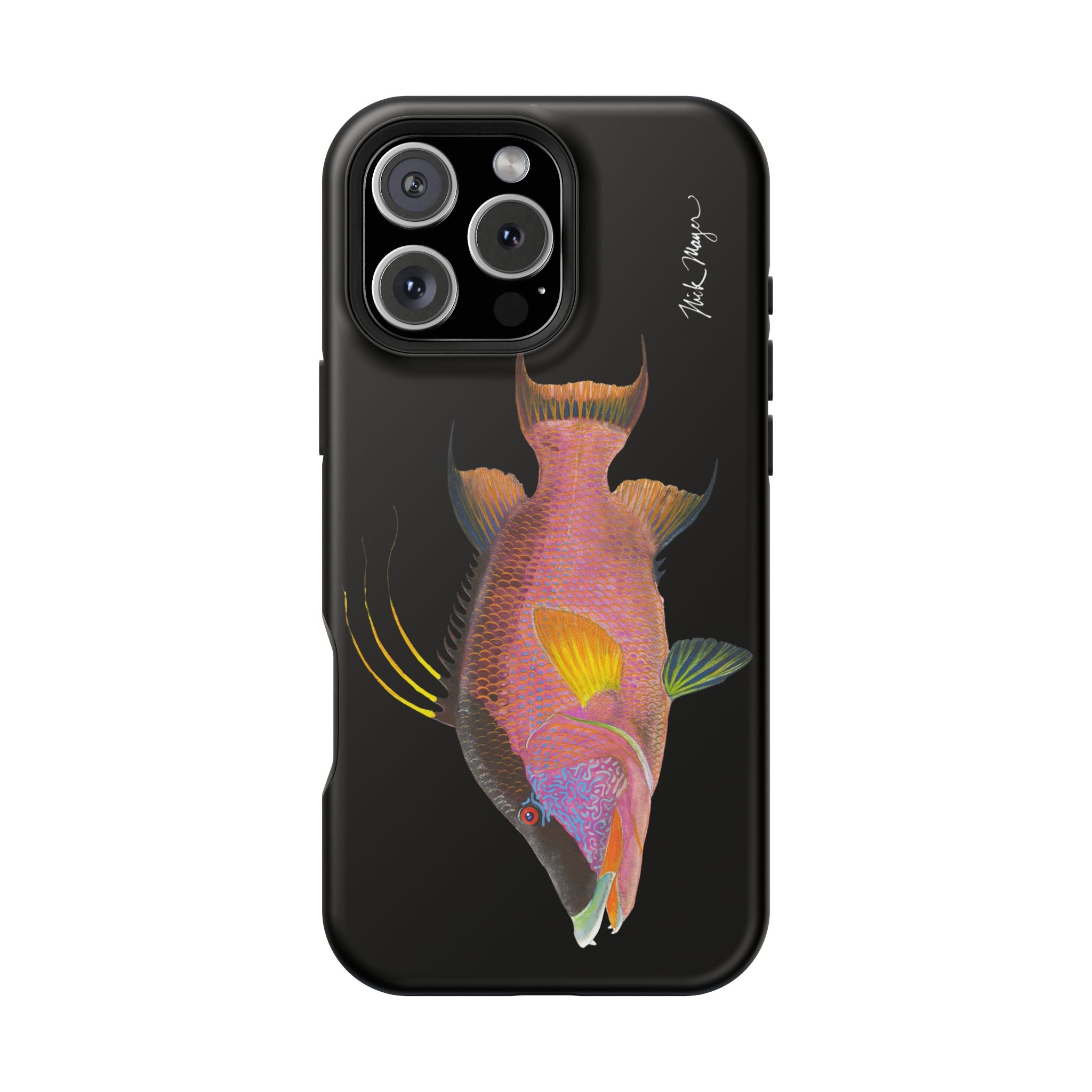 Hogfish MagSafe Black iPhone Case Printify