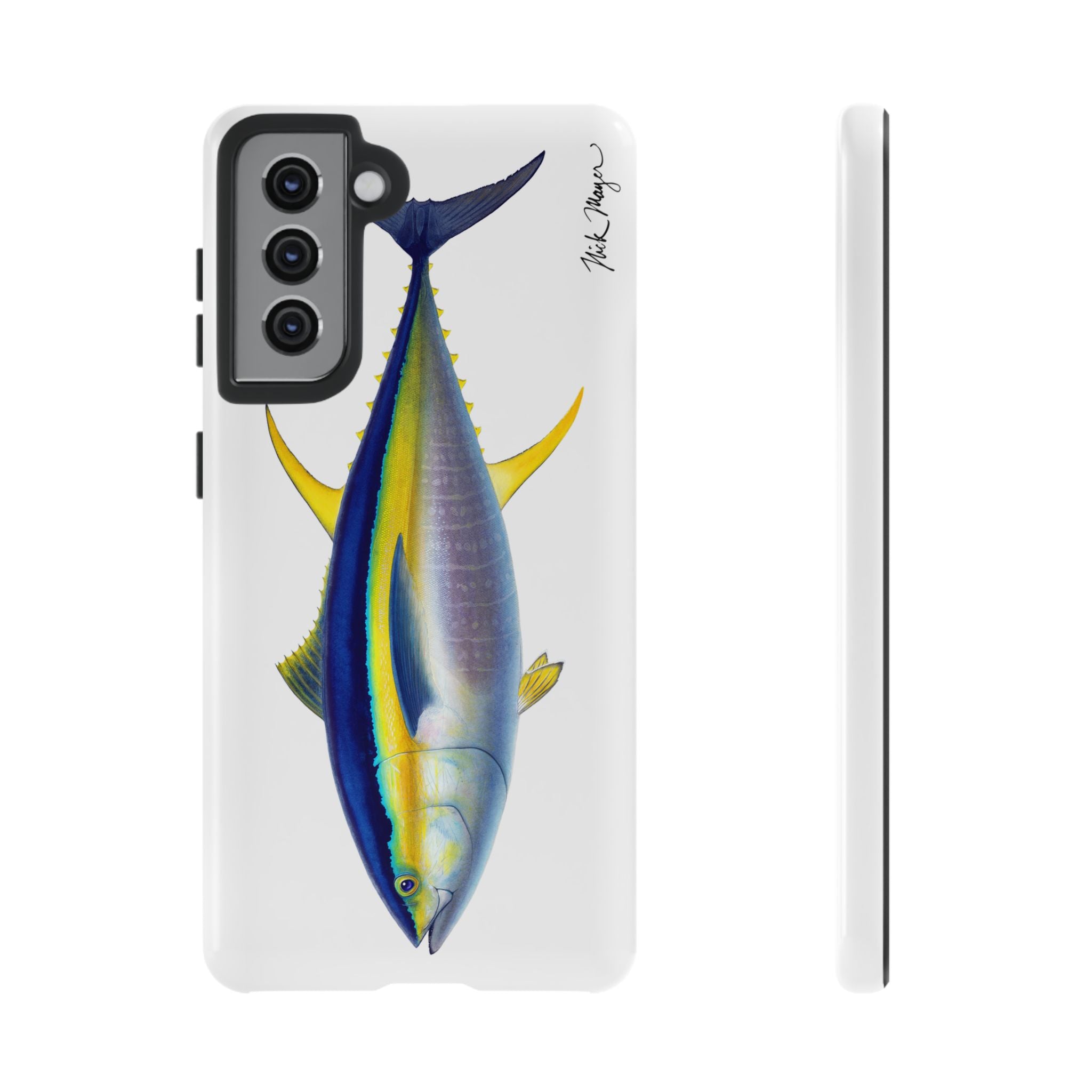 Yellowfin Tuna White Phone Case (Samsung) Printify