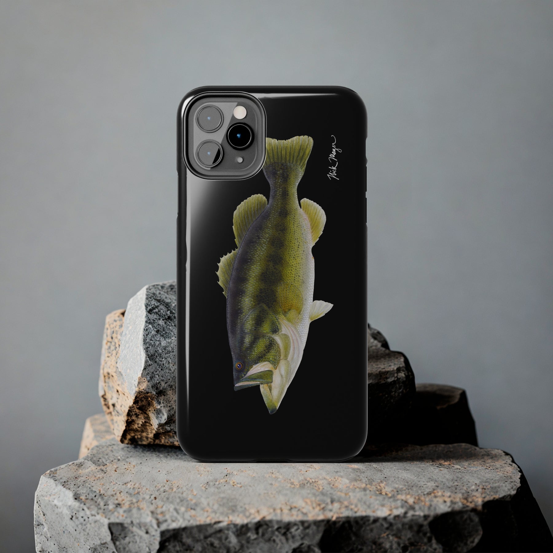 Largemouth Bass  Black Phone Case (iPhone)