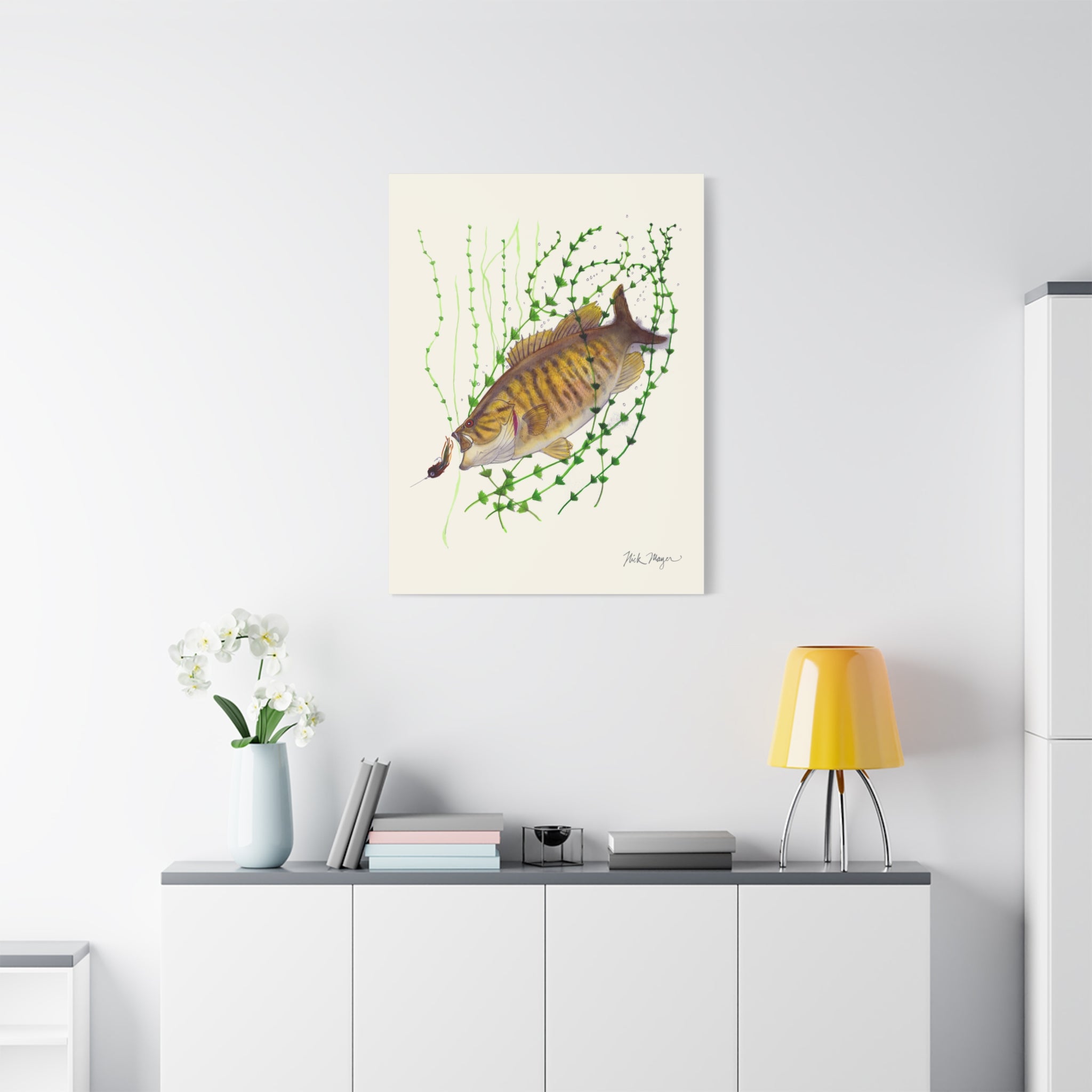 Bronzeback Smallmouth Bass Canvas Print
