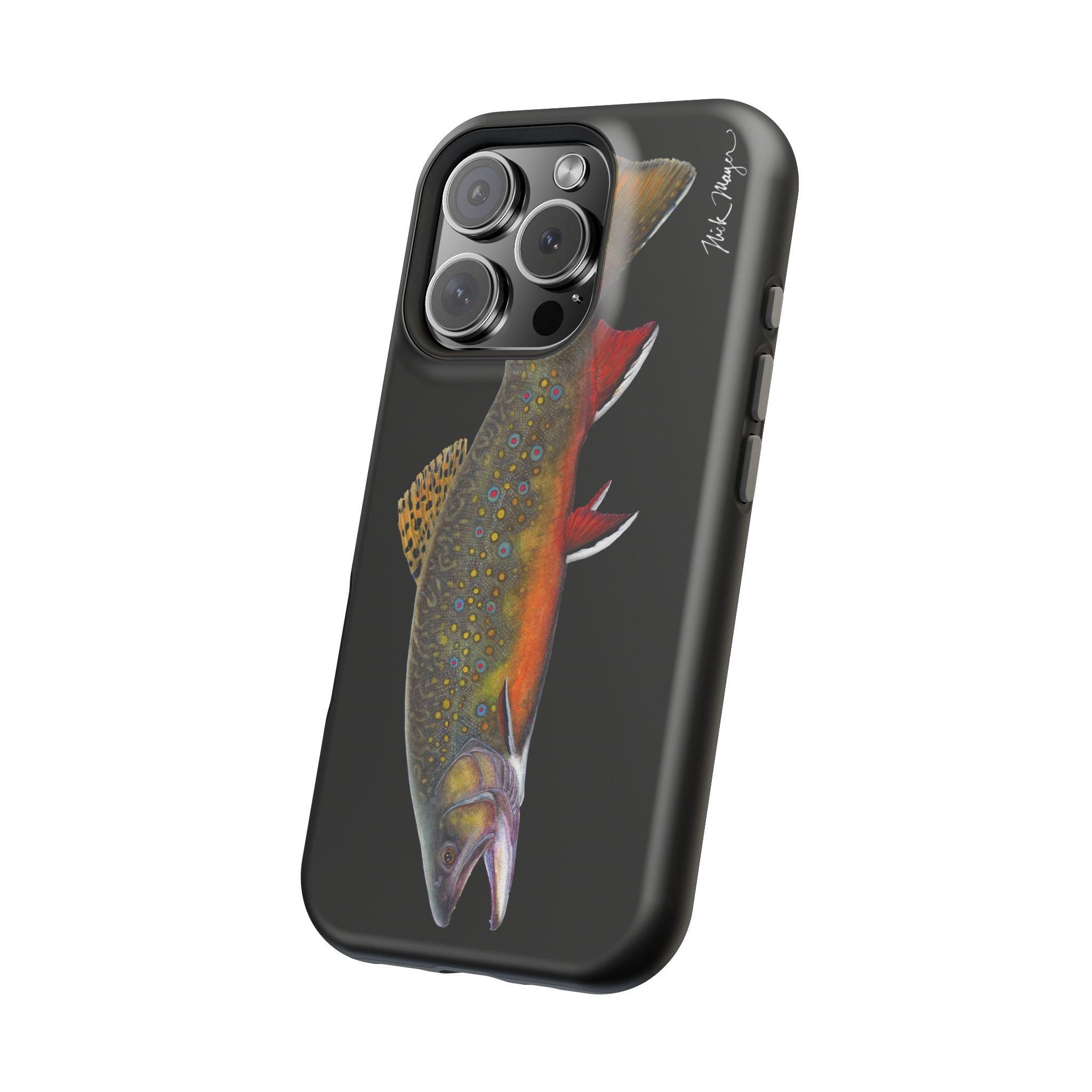 Brook Trout MagSafe Black iPhone Case