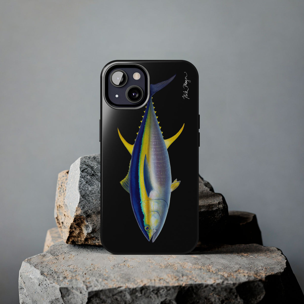 Yellowfin Tuna Black Phone Case (iPhone) Printify