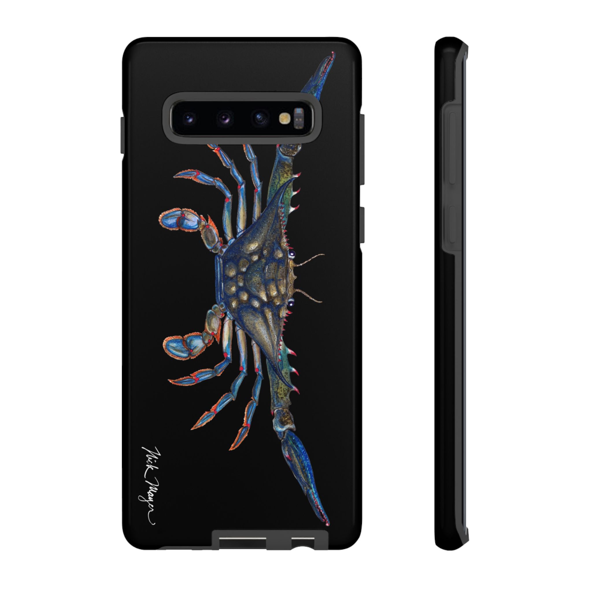 Blue Crab Black Phone Case (Samsung)