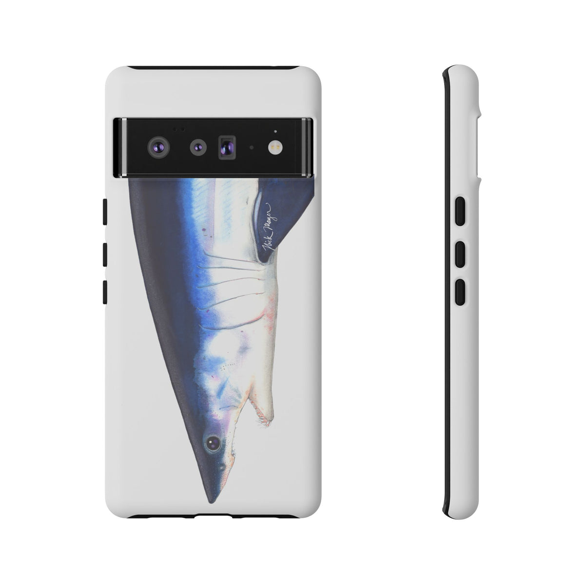 Mako Shark Face White Phone Case (Samsung) Printify