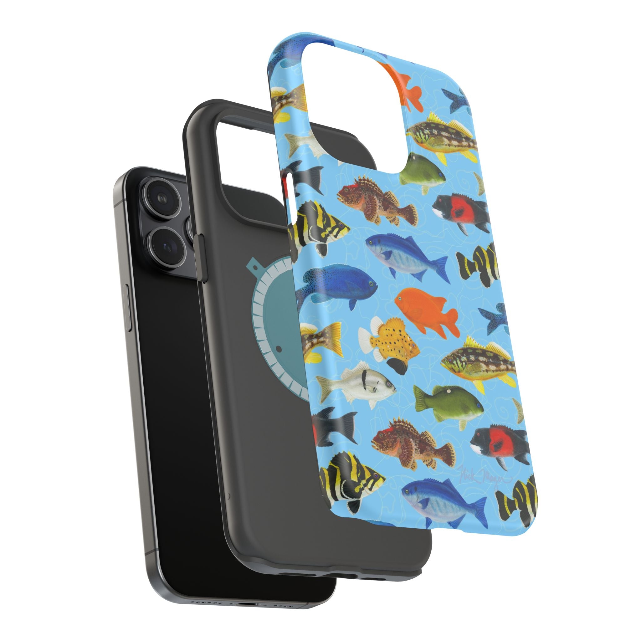 NEW California Fish Blue MagSafe iPhone Case