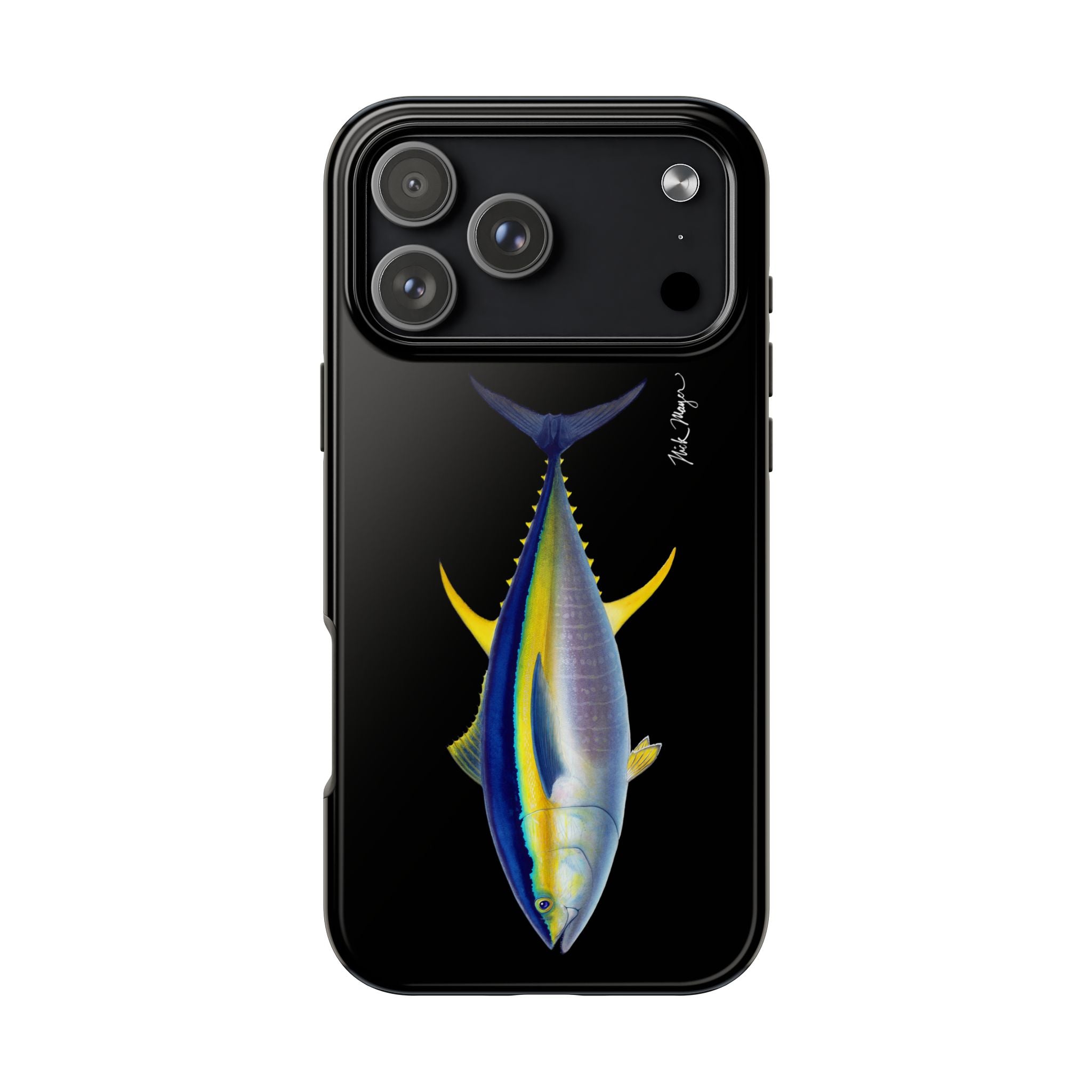 Yellowfin Tuna Black Phone Case (iPhone)