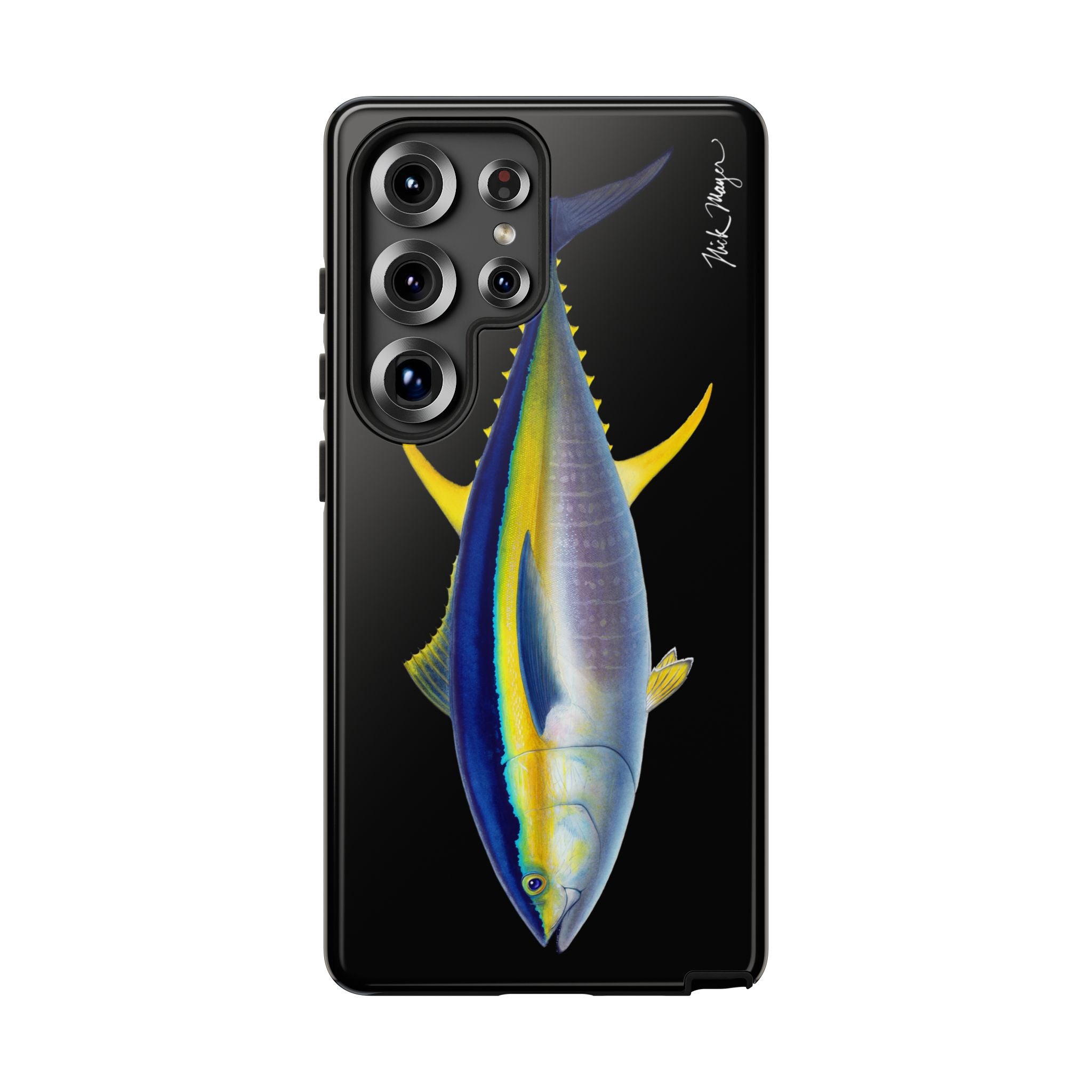 Yellowfin Tuna Black Phone Case (Samsung) Printify