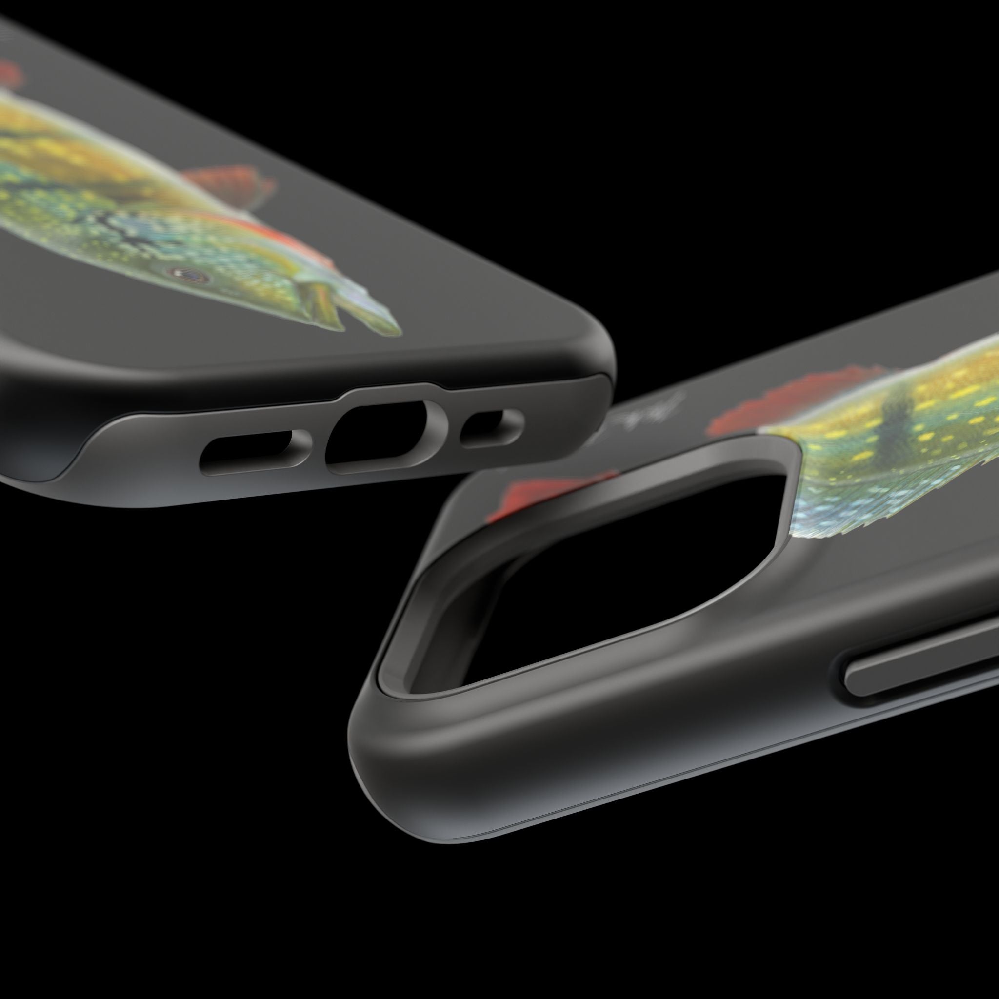 Peacock Bass MagSafe Black iPhone Case