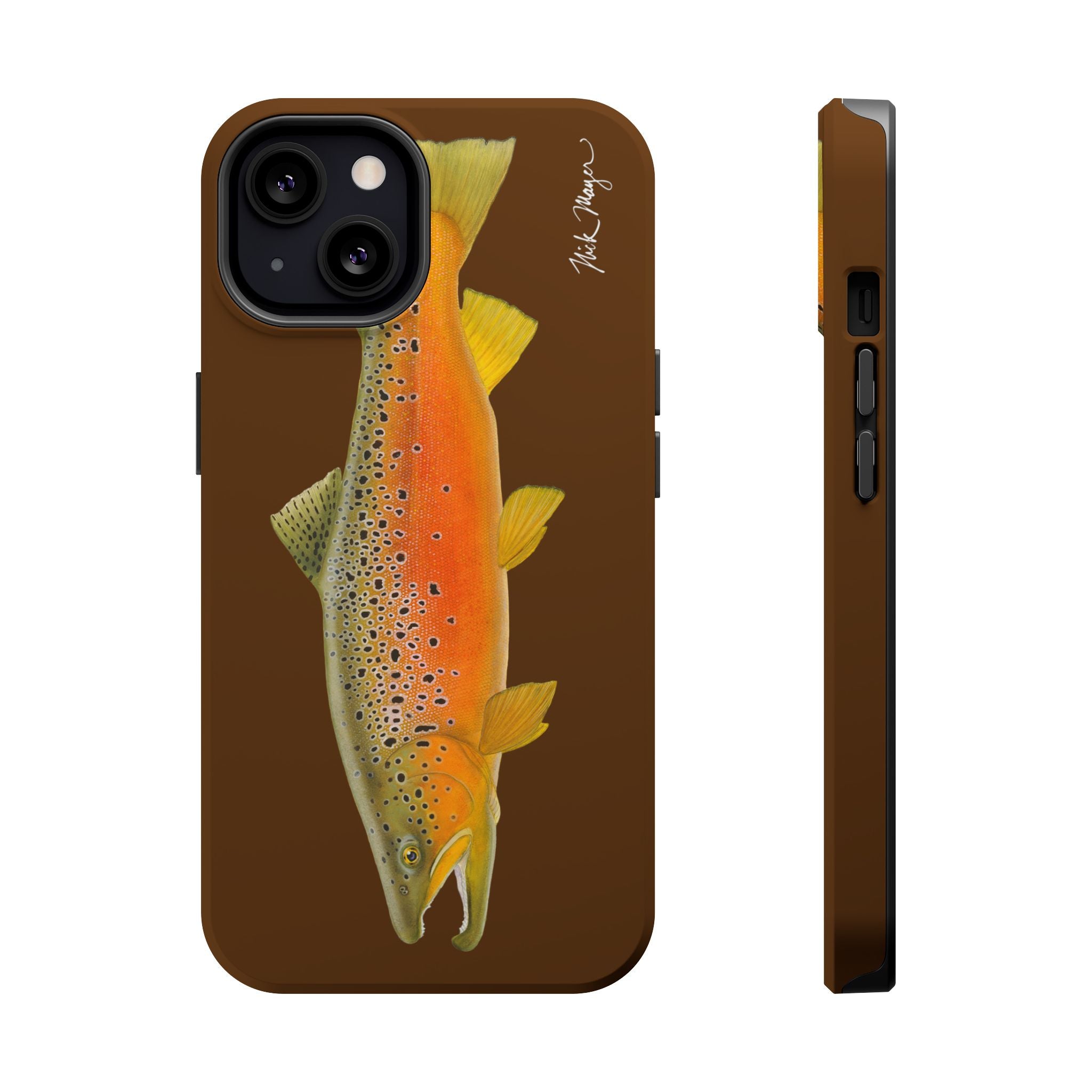 Brown Trout 2 Brown MagSafe iPhone Case, Limited Run