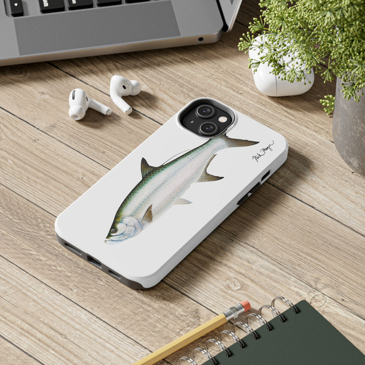 Tarpon White Phone Case (iPhone) Printify