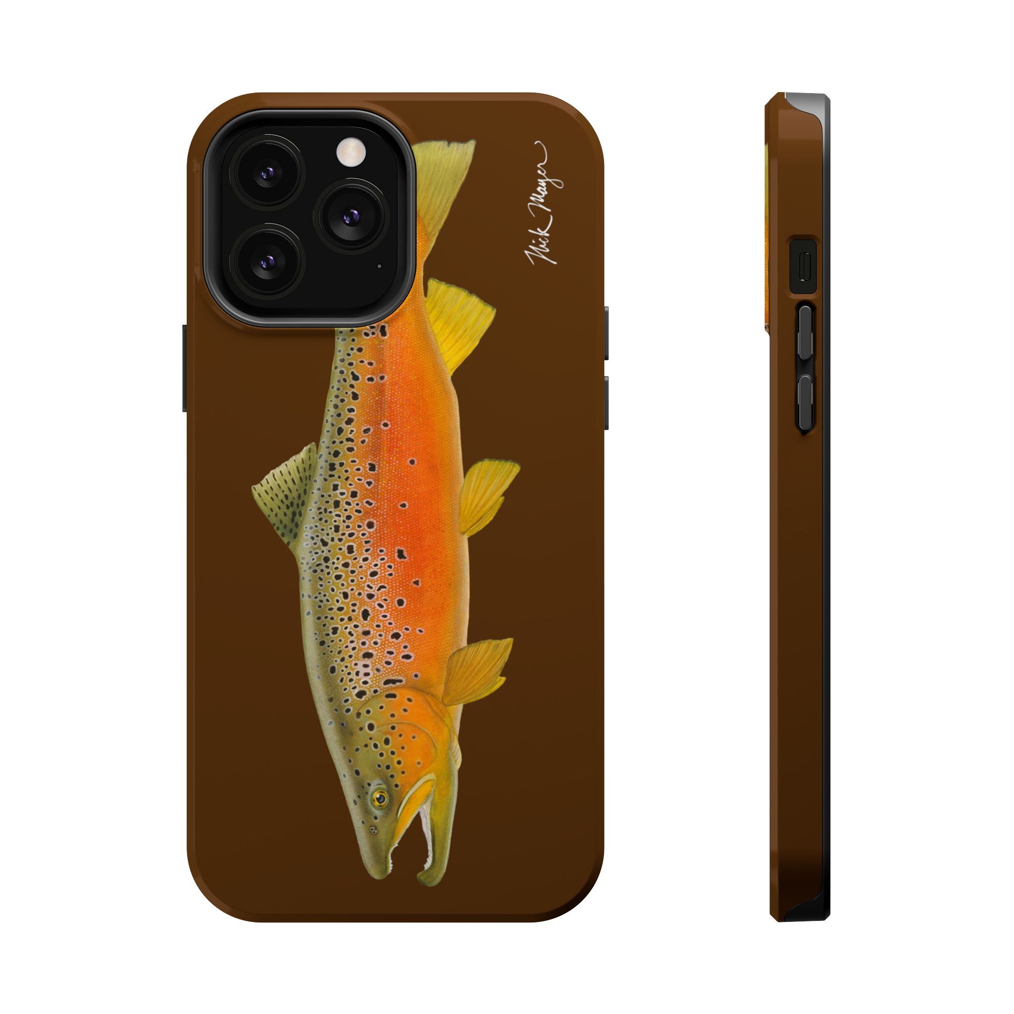 Brown Trout 2 Brown MagSafe iPhone Case, Limited Run