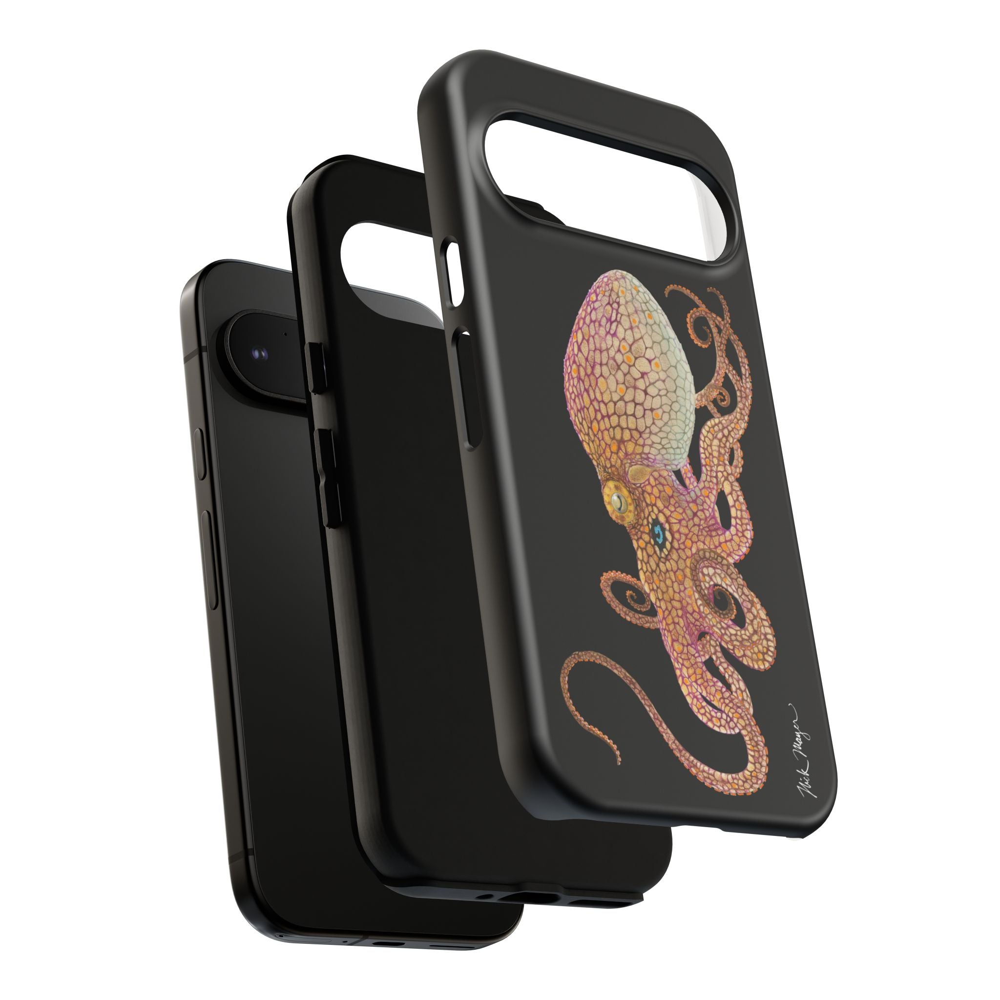 Two Spot Octopus Black Phone Case (Samsung)