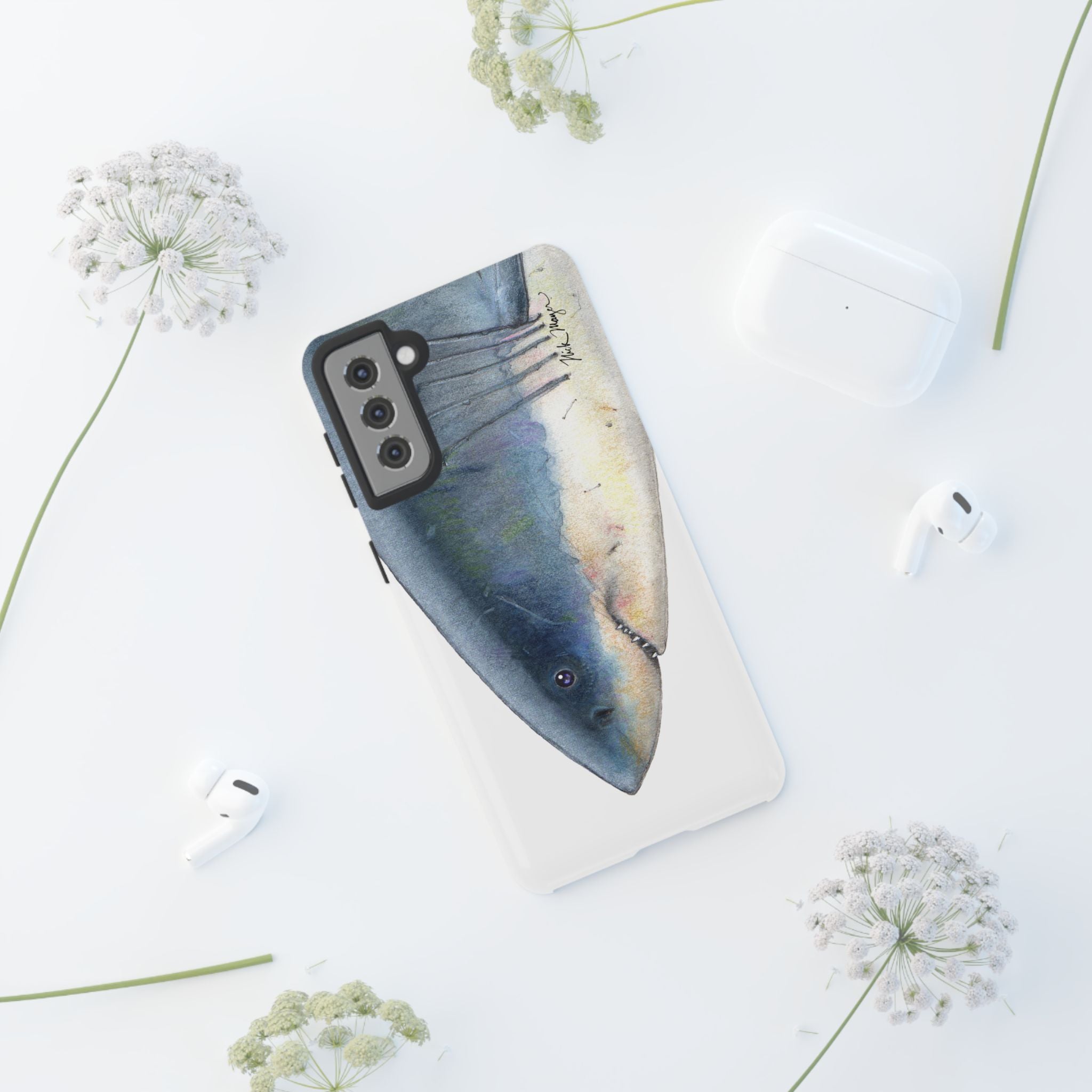 Great White Shark Face Phone Case (Samsung) Printify