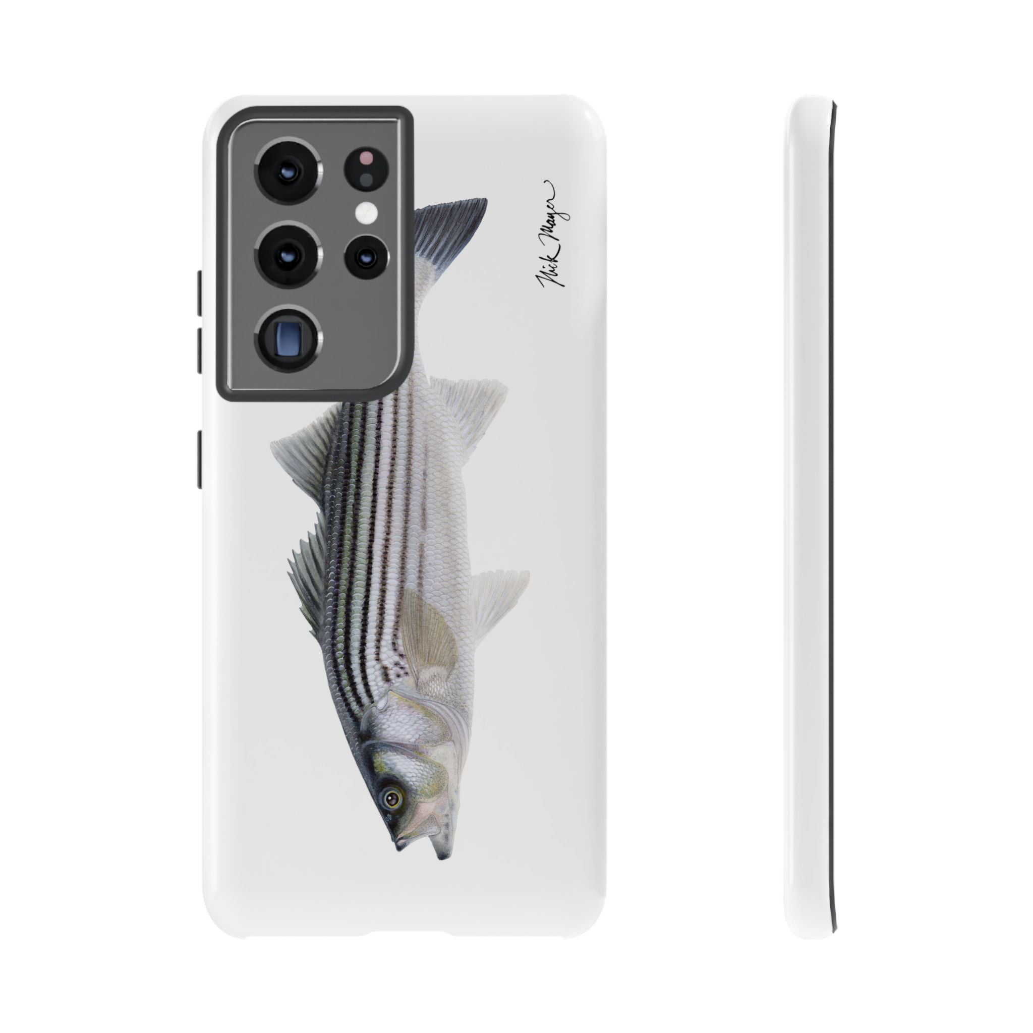 Schoolie Striper White Phone Case (Samsung) Printify