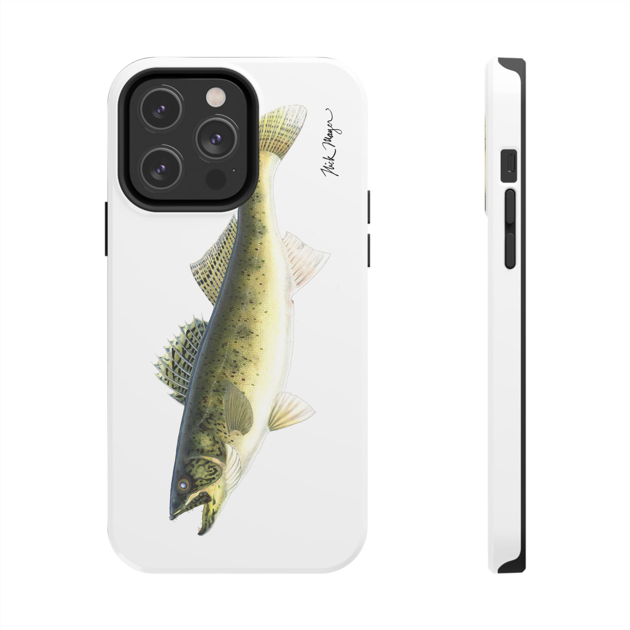 Walleye White Phone Case (iPhone)