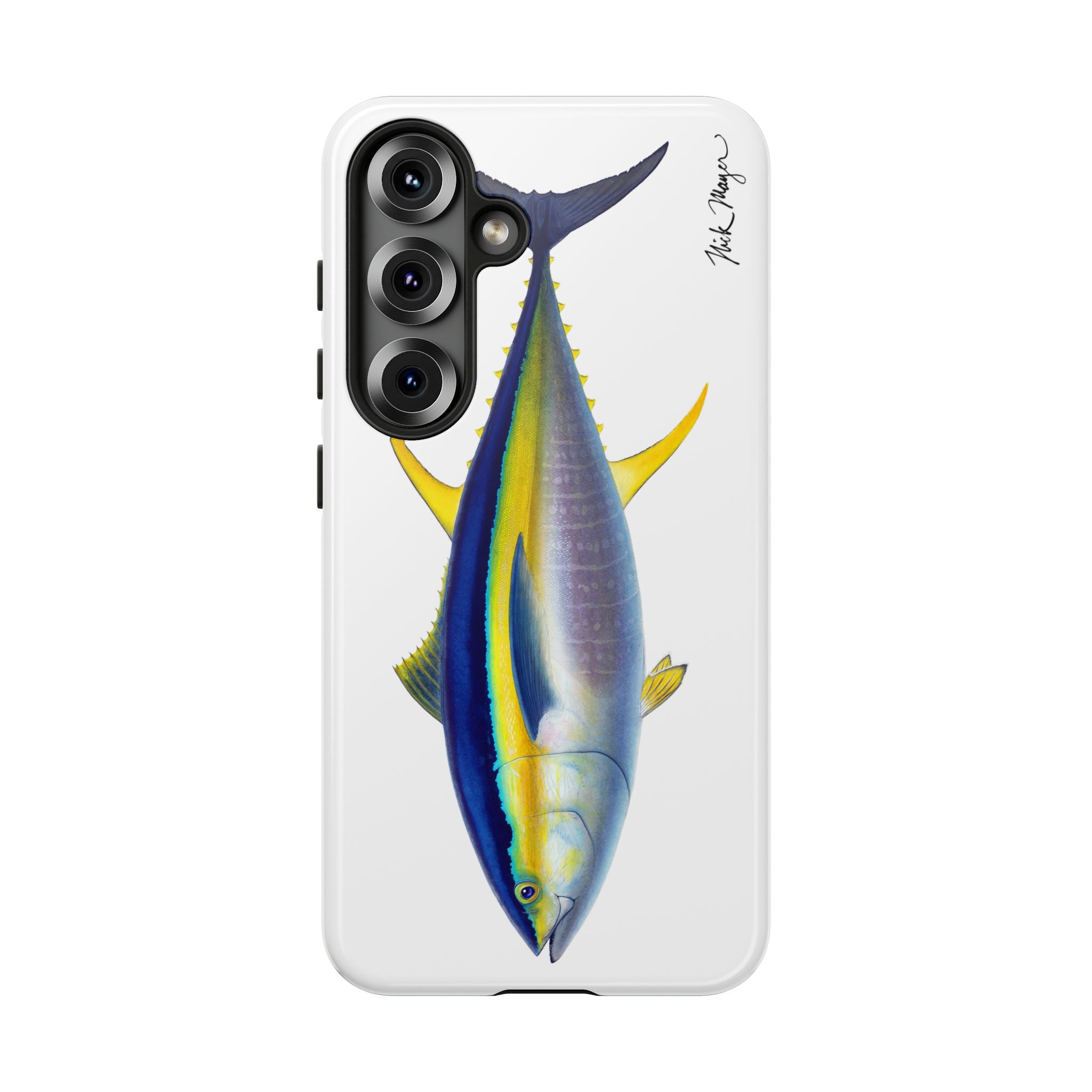 Yellowfin Tuna White Phone Case (Samsung) Printify
