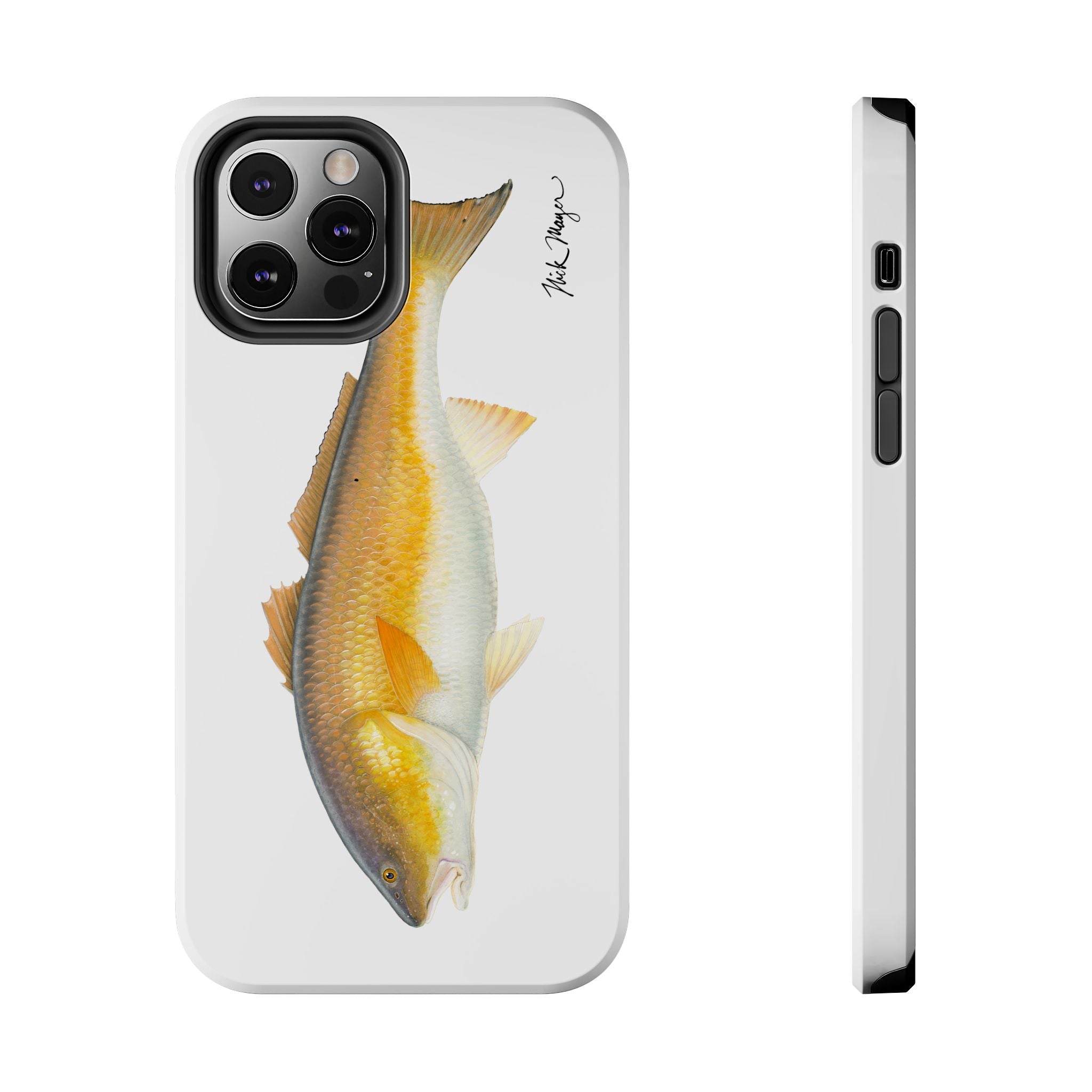 Bull Redfish White Phone Case (iPhone)