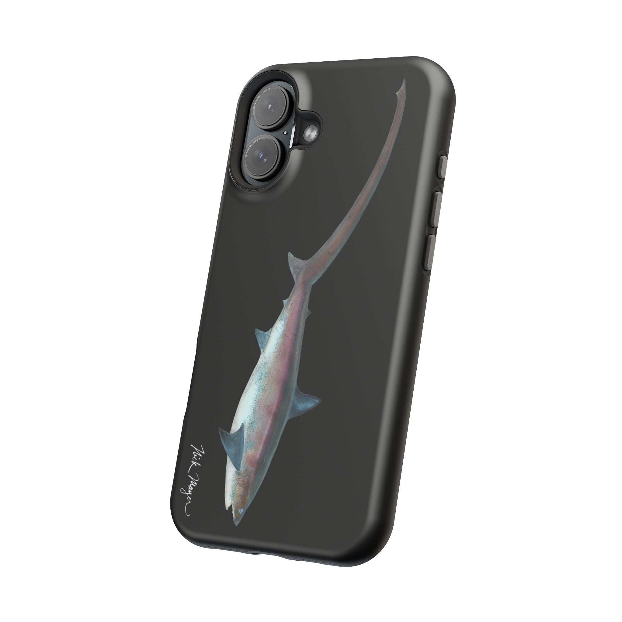 Thresher Shark MagSafe Black iPhone Case