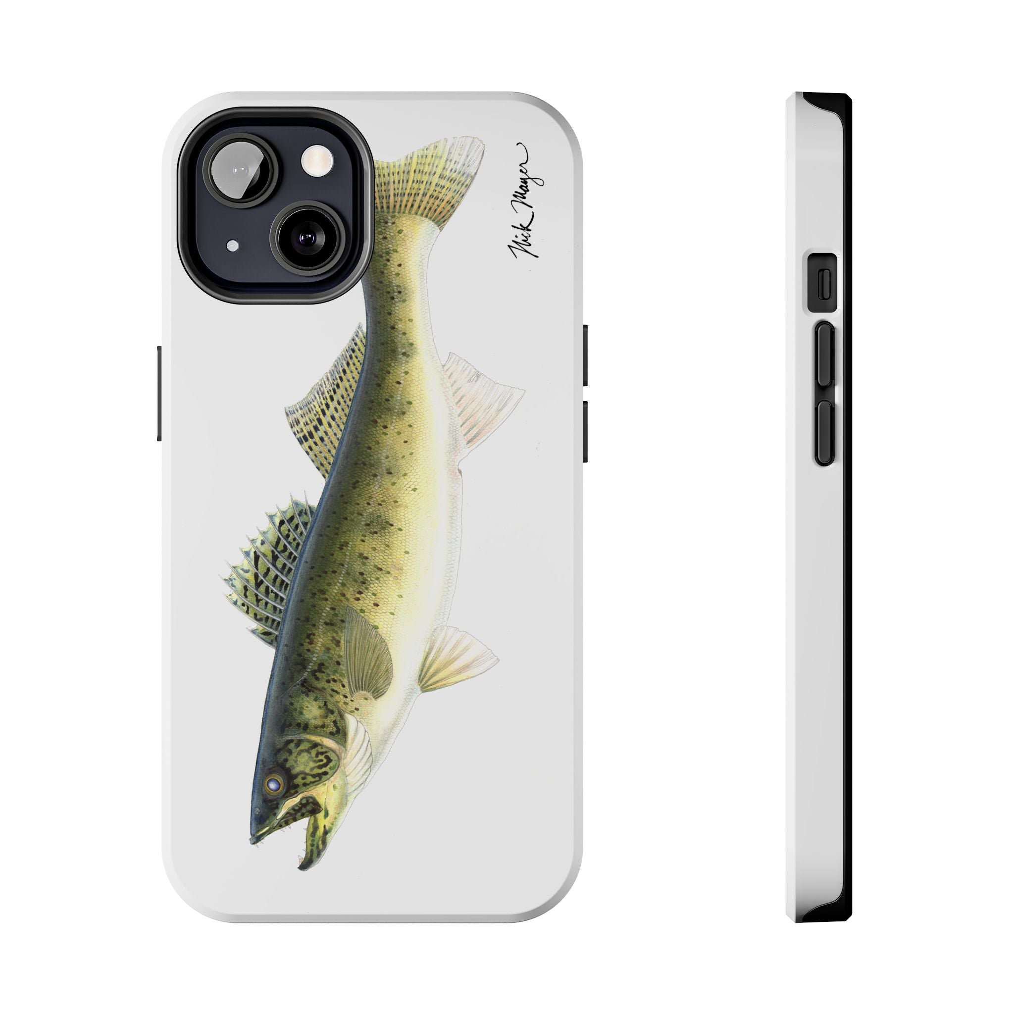 Walleye White Phone Case (iPhone)