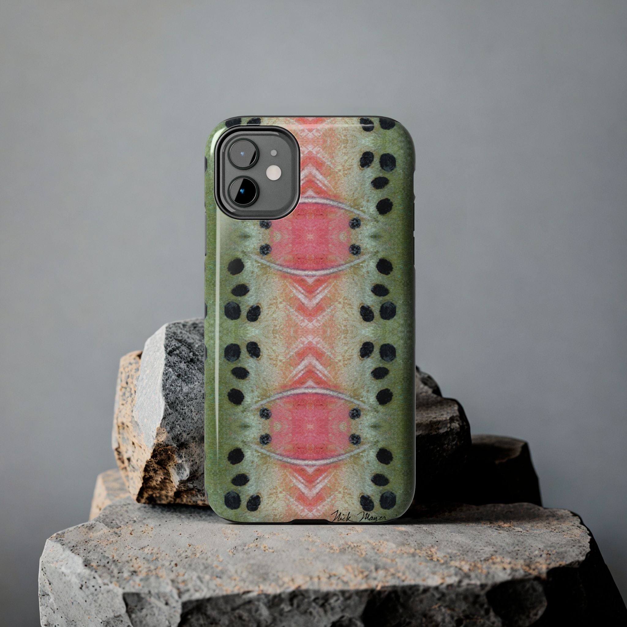 Rainbow Trout Pattern Phone Case (iPhone)