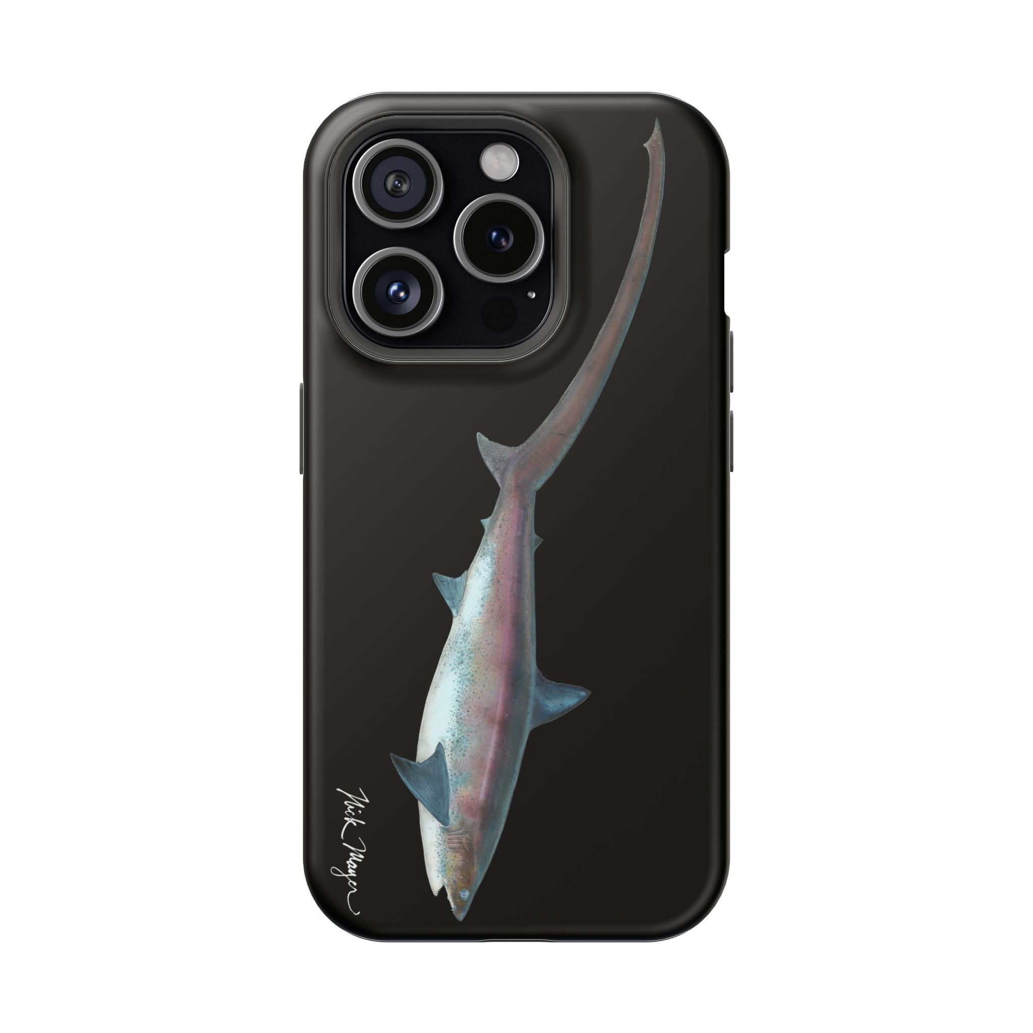 Thresher Shark MagSafe Black iPhone Case