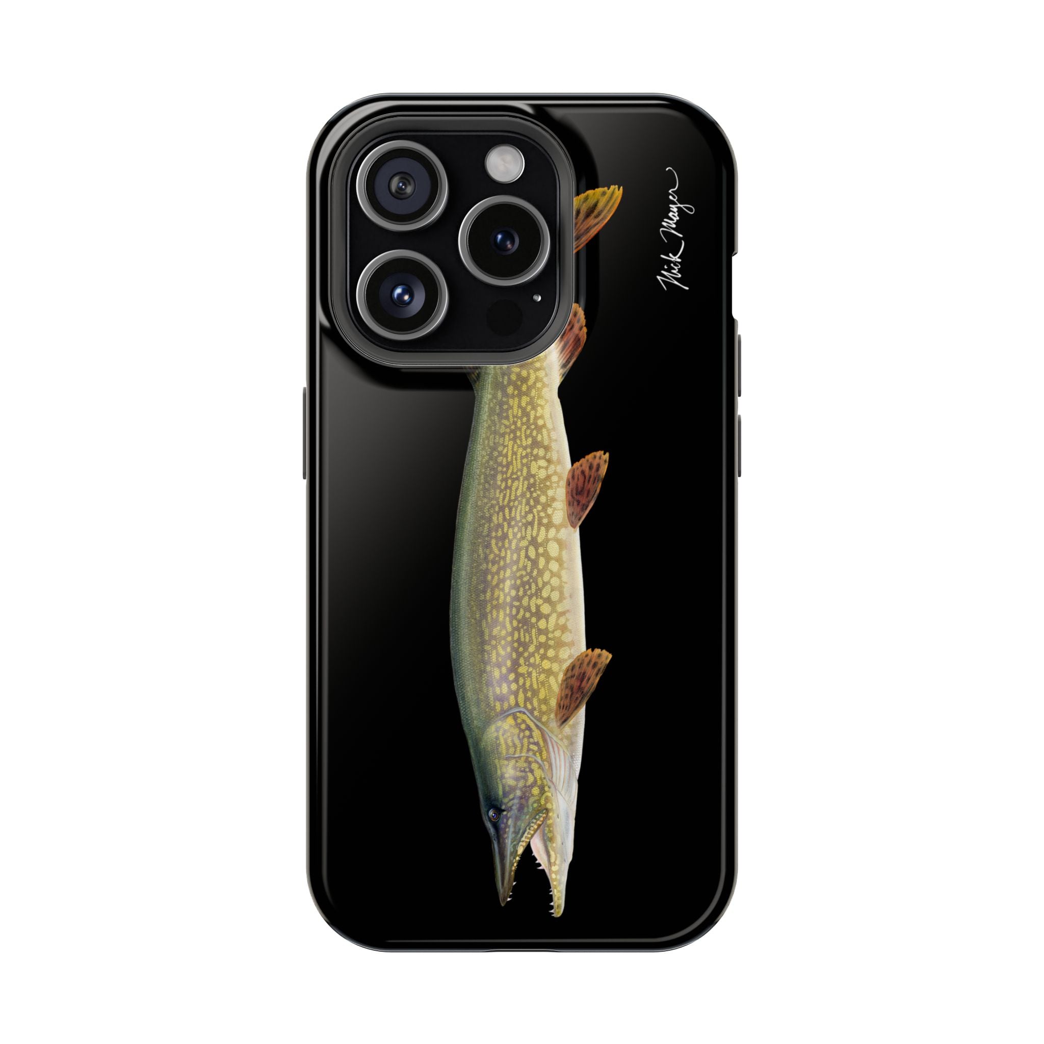 Northern Pike MagSafe Black iPhone Case Printify