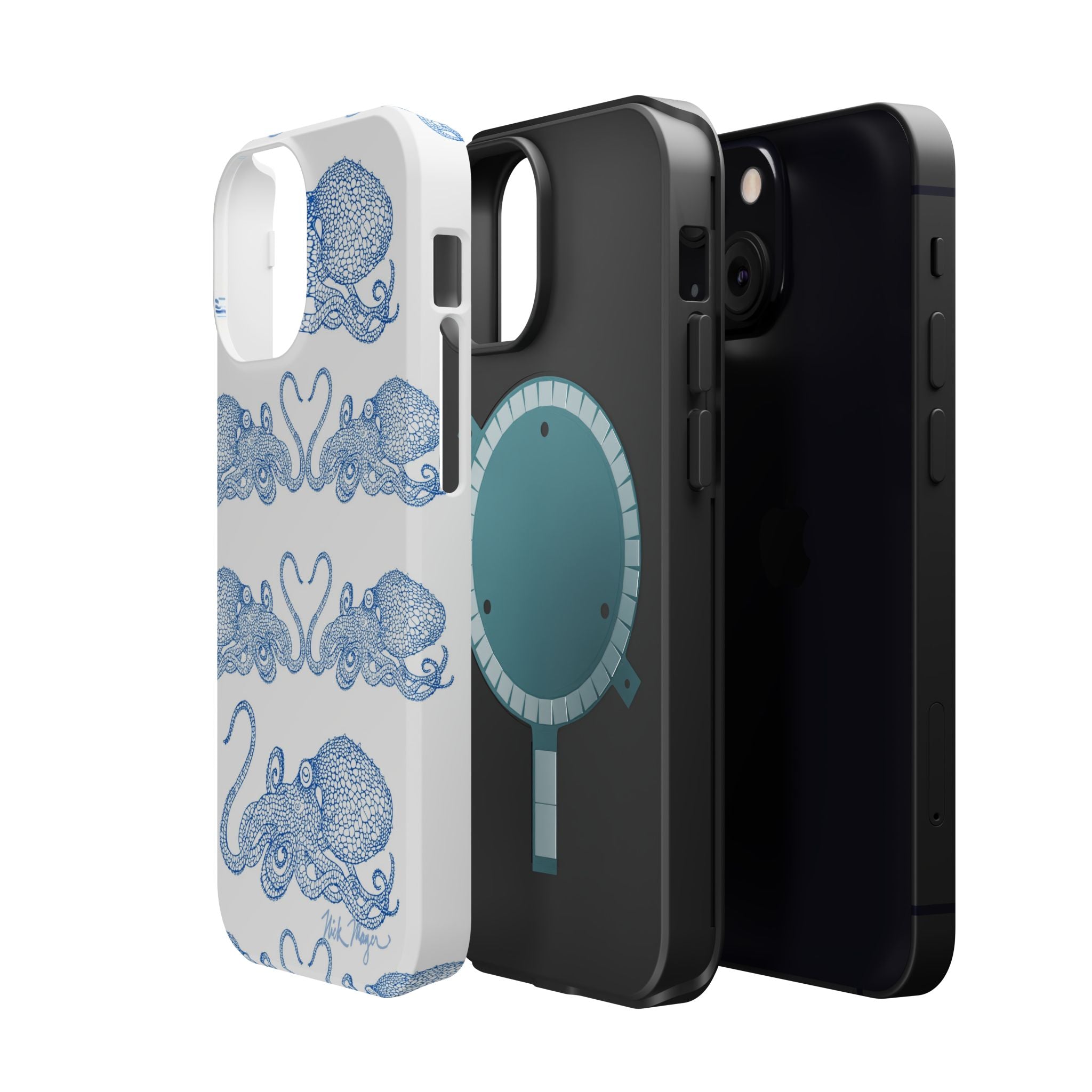 Blue Octopus 1 MagSafe iPhone Case