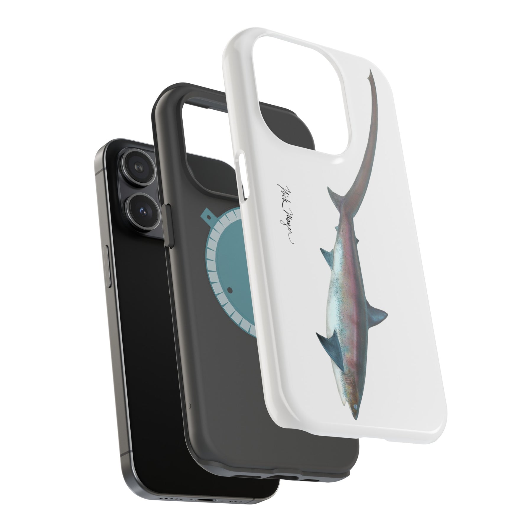 Thresher Shark MagSafe Black iPhone Case
