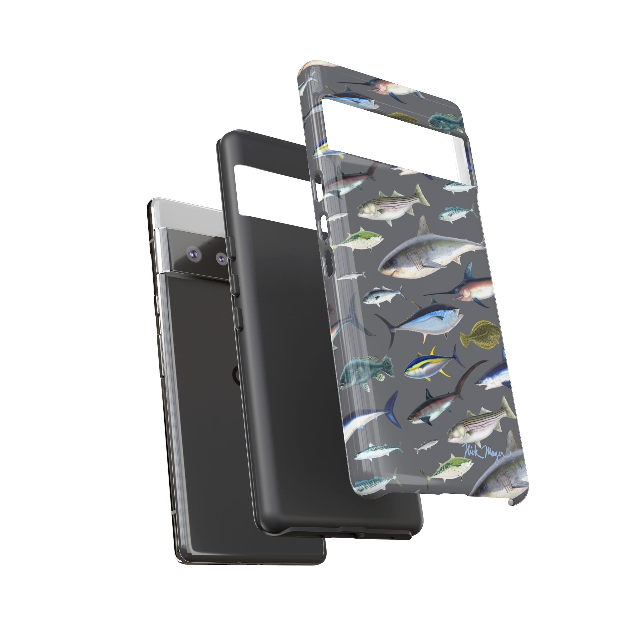 New England Offshore Fish Grey Phone Case, NEW!  (Samsung)