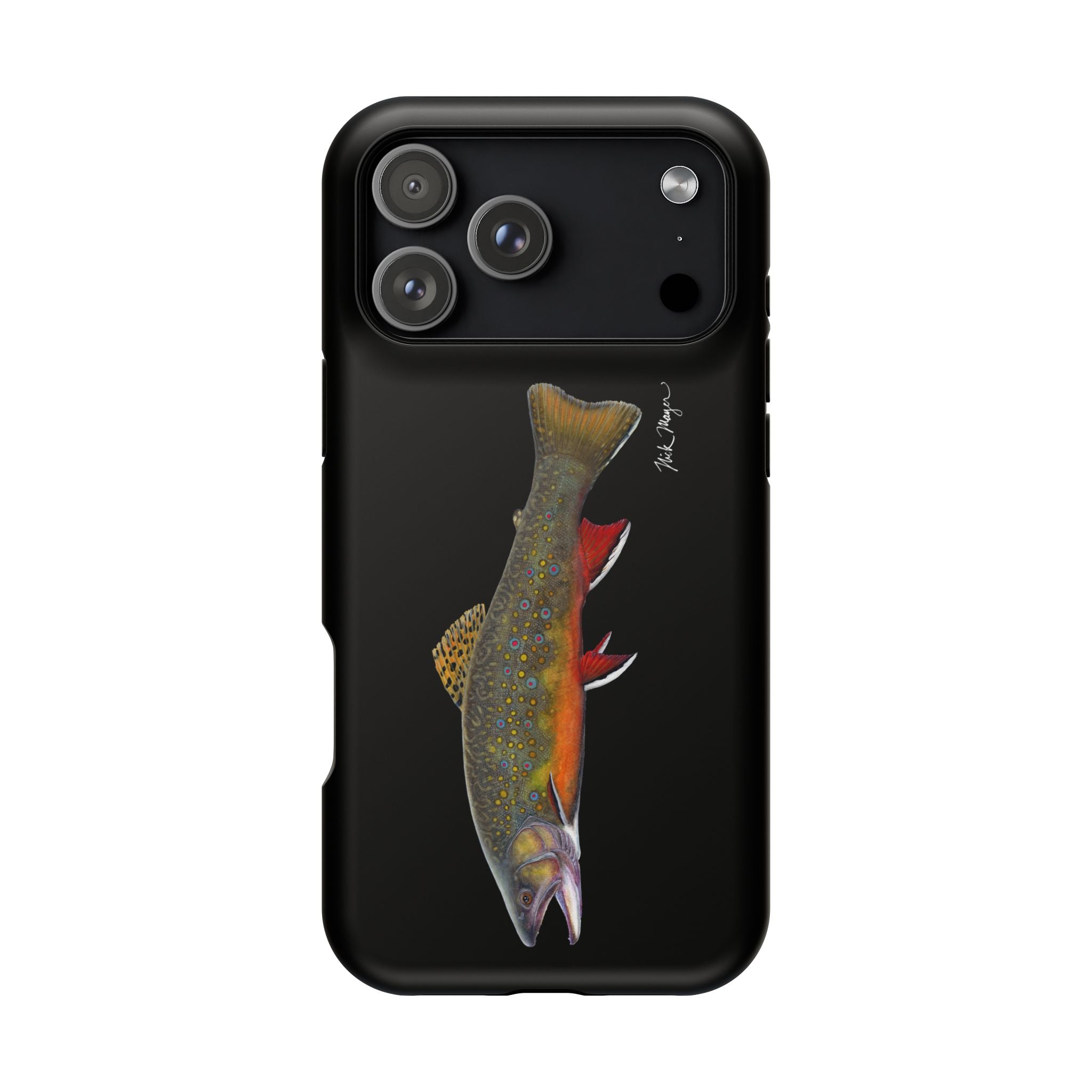 Brook Trout MagSafe Black iPhone Case