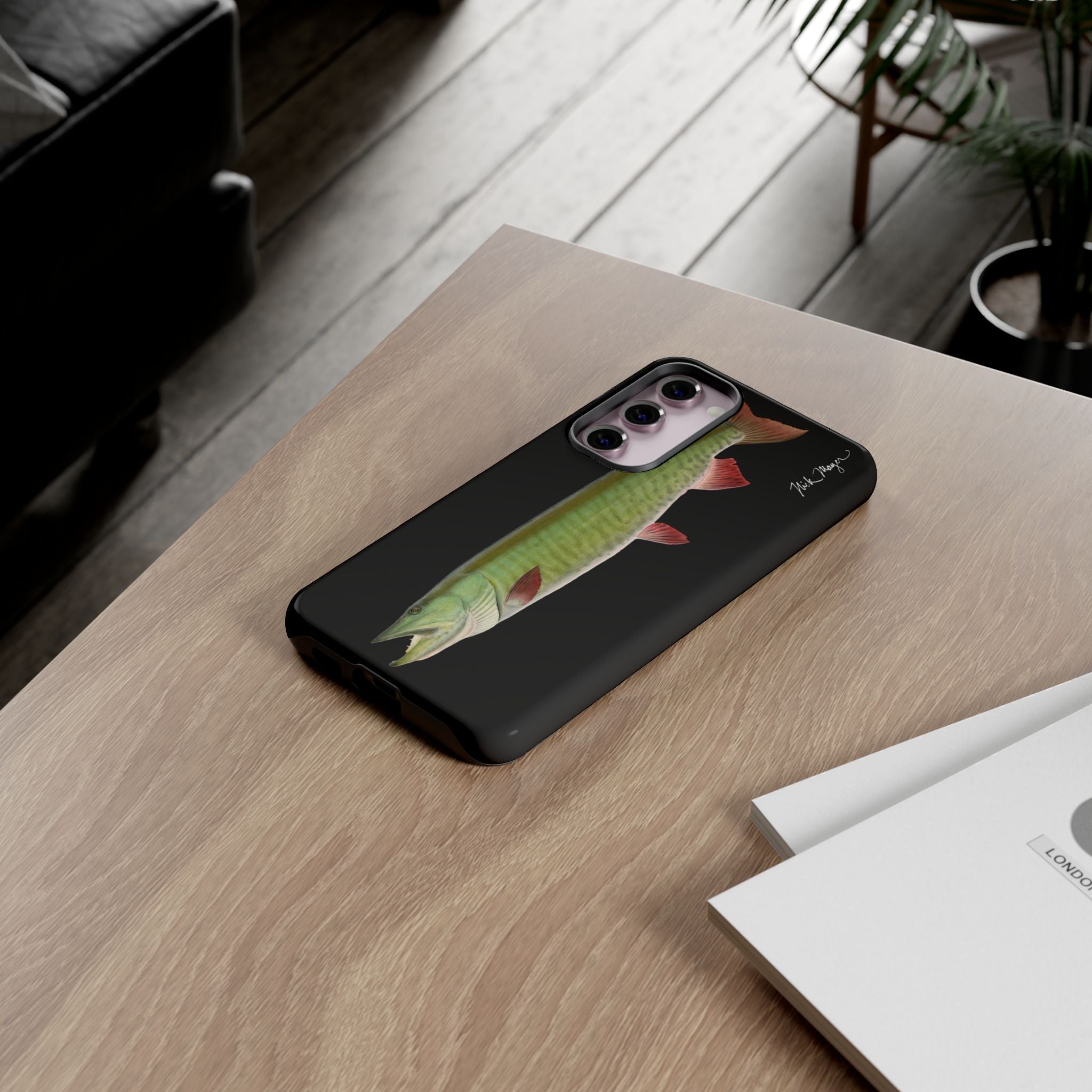 Trophy Muskie Black Phone Case (Samsung)