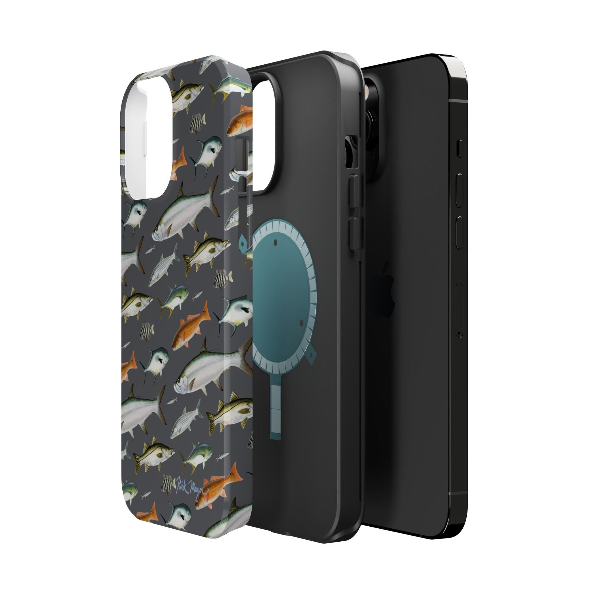 Southern Fish Grey MagSafe iPhone Case