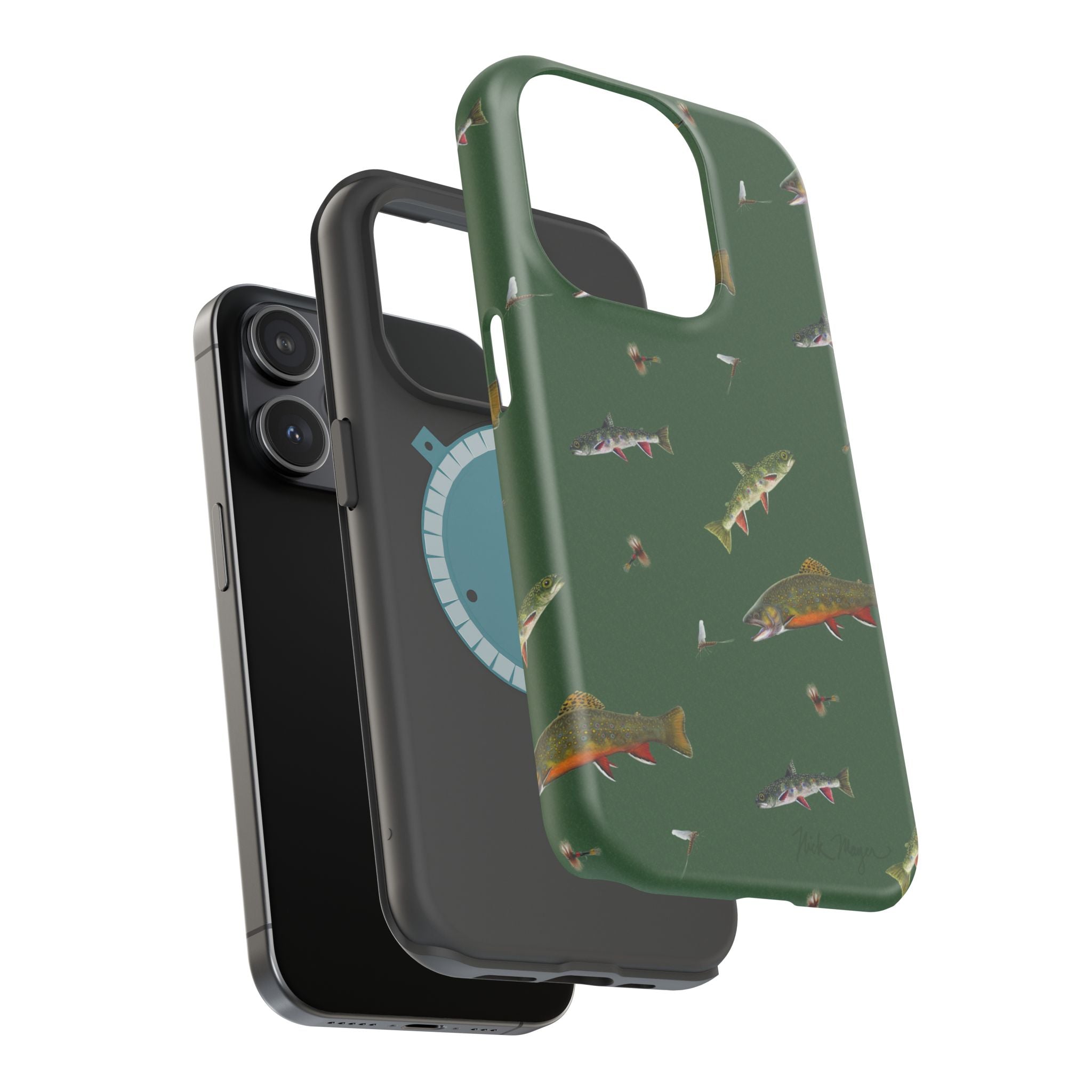 Trout and Flies MagSafe iPhone Case