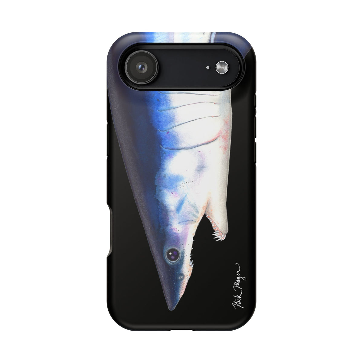 Mako Shark Face MagSafe Black iPhone Case Printify