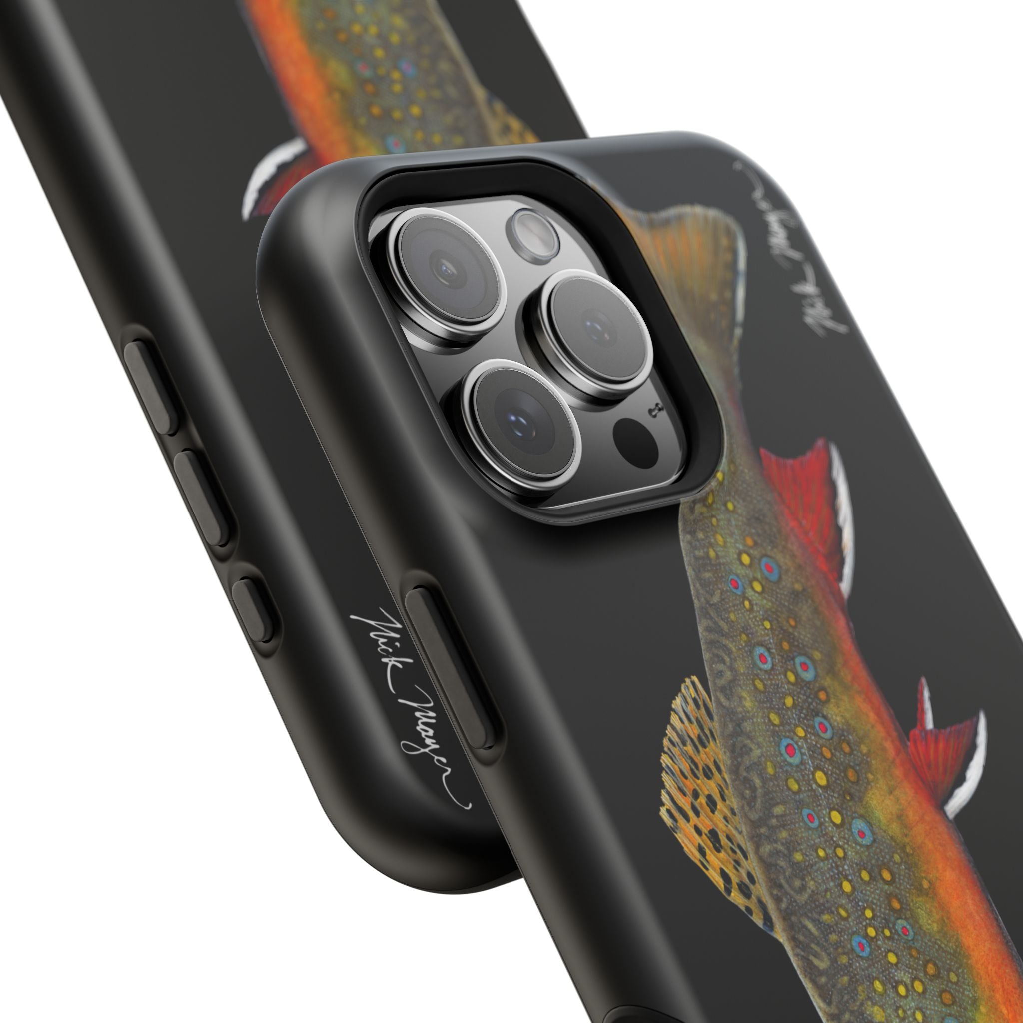 Brook Trout MagSafe Black iPhone Case