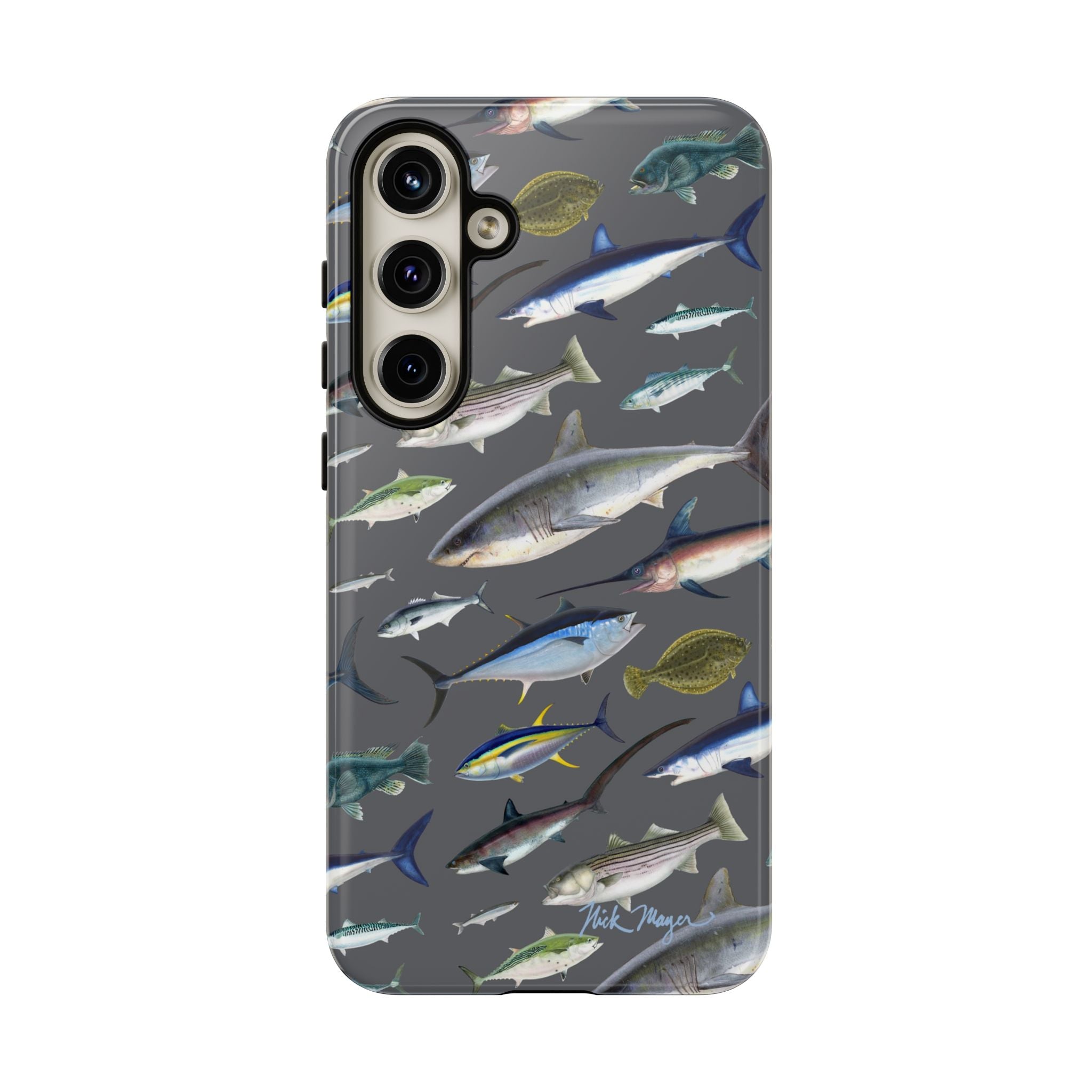 New England Offshore Fish Grey Phone Case, NEW!  (Samsung)